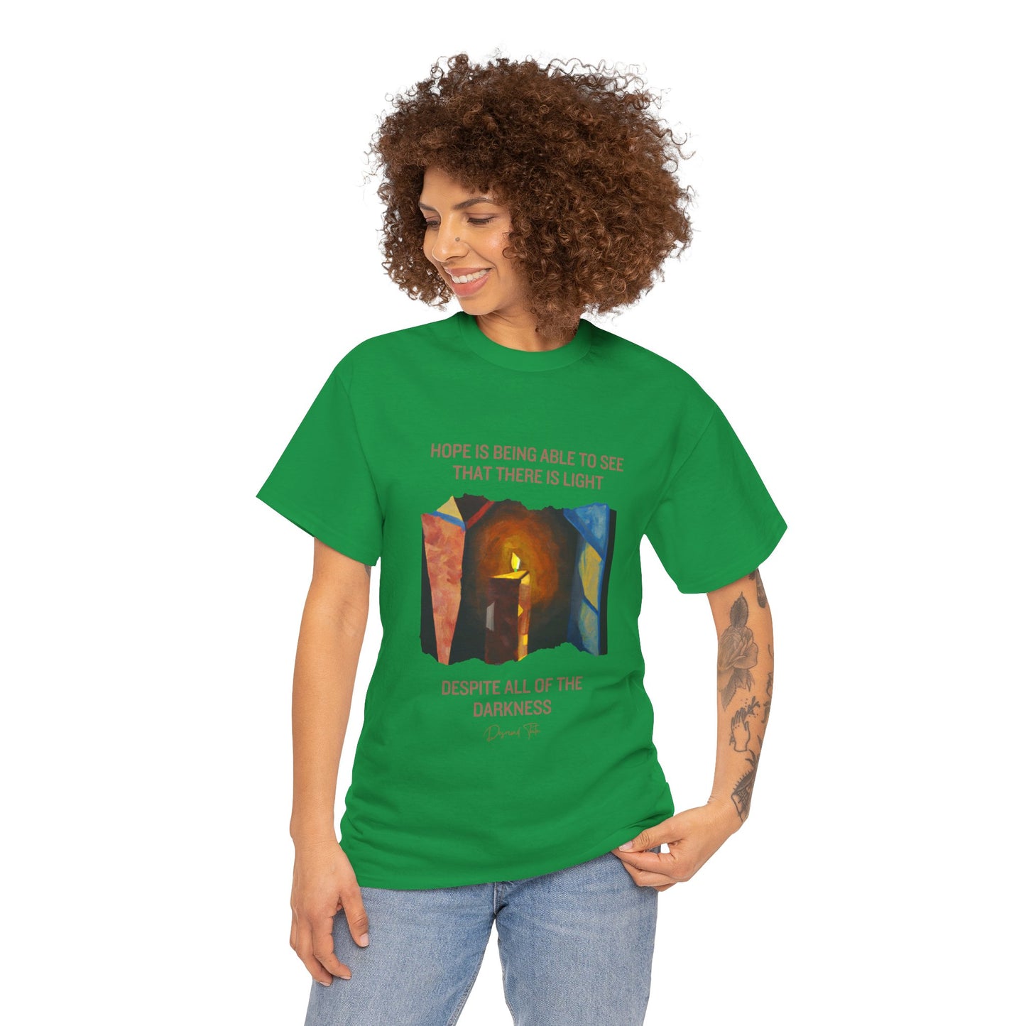 The Light Bringer T-Shirt: Find the Light Within"Hope is seeing light despite darkness" Desmond Tutu