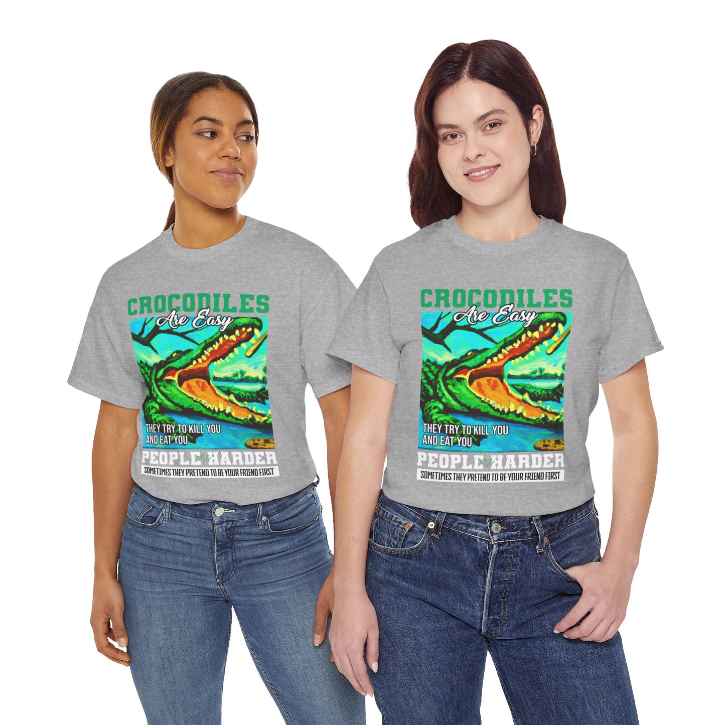 The Critical Thinker T-Shirt: Crocodiles are easy they try to kill you Steve Irwin