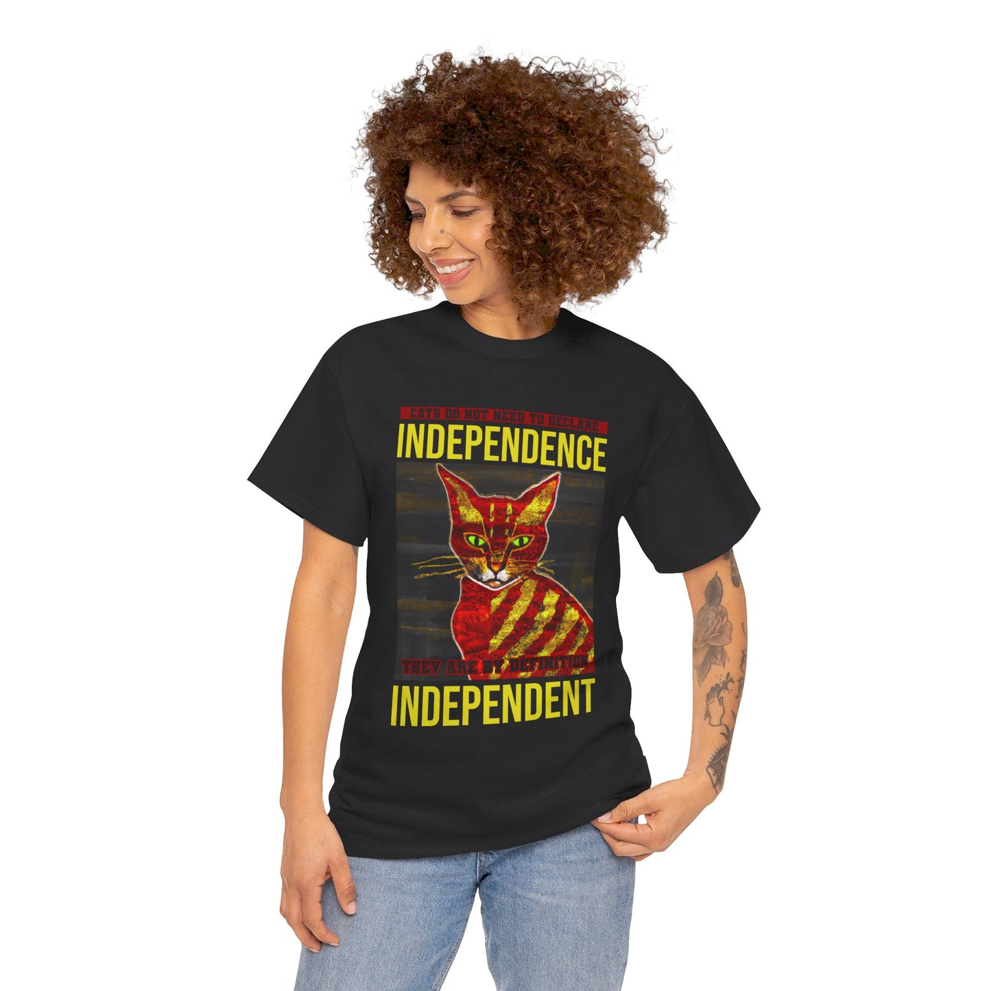 The Free Thinker T-Shirt: Cats do not need to declare independence Jack