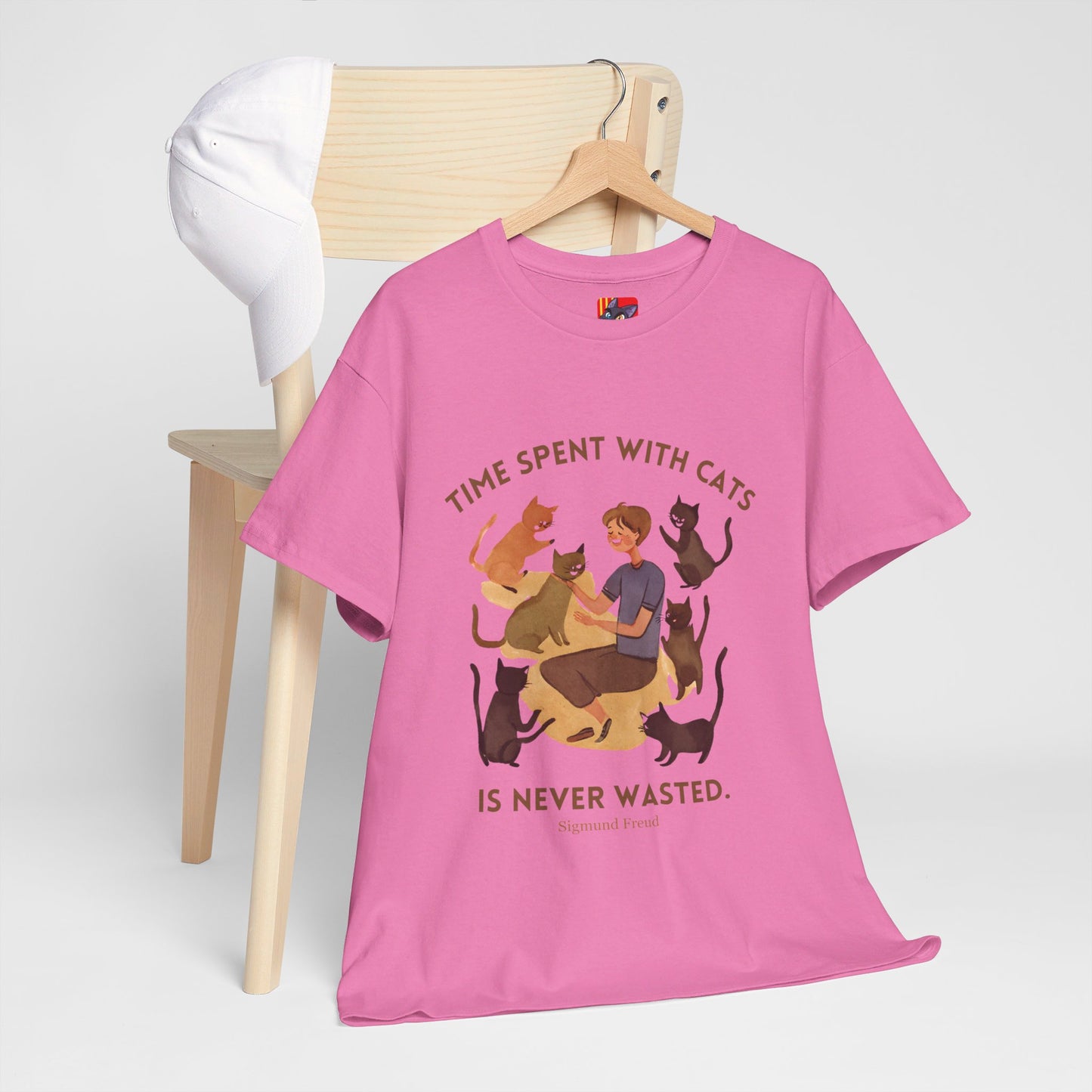 The Cat Lover T-Shirt: Purrfect Companionship"Time spent with cats... never wasted" Sigmund Freud