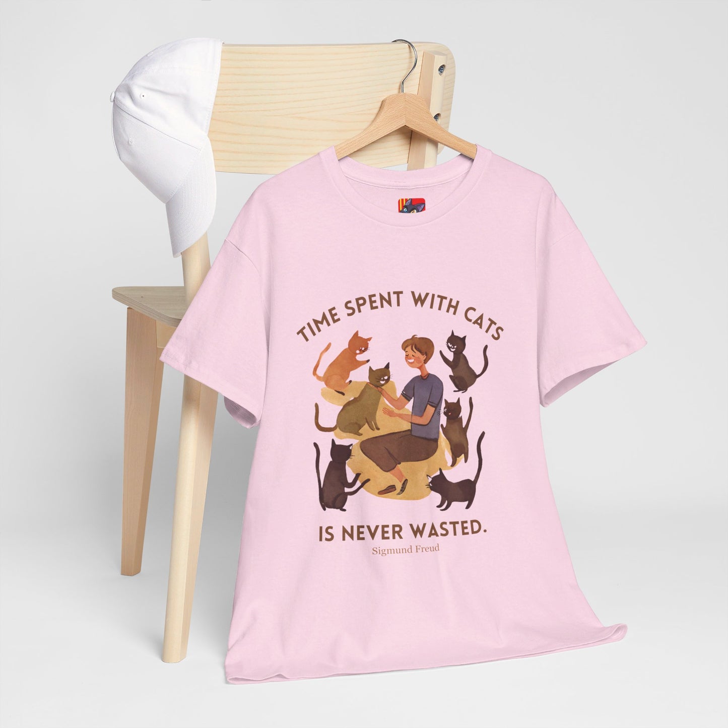 The Cat Lover T-Shirt: Purrfect Companionship"Time spent with cats... never wasted" Sigmund Freud