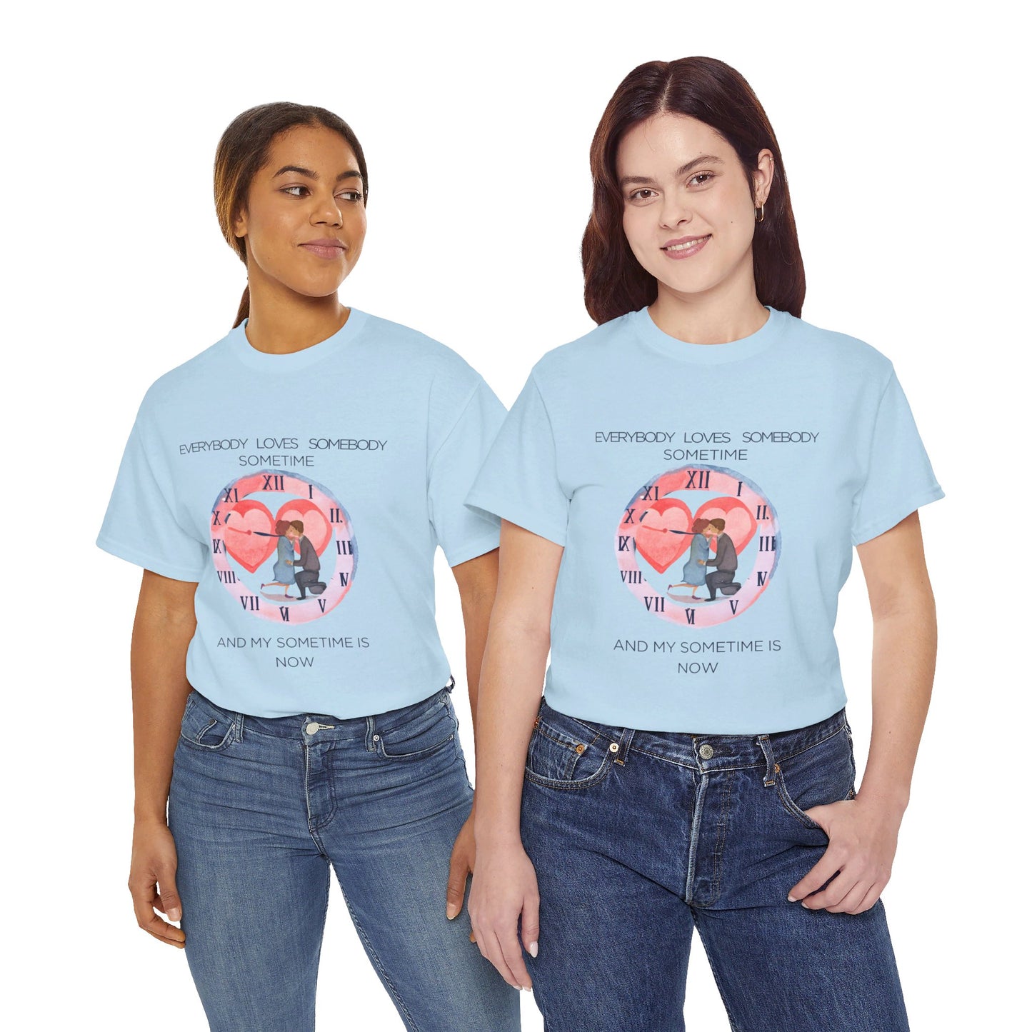 The Universal Love T-Shirt: Love Connects Us"Everybody loves somebody" Dean Martin