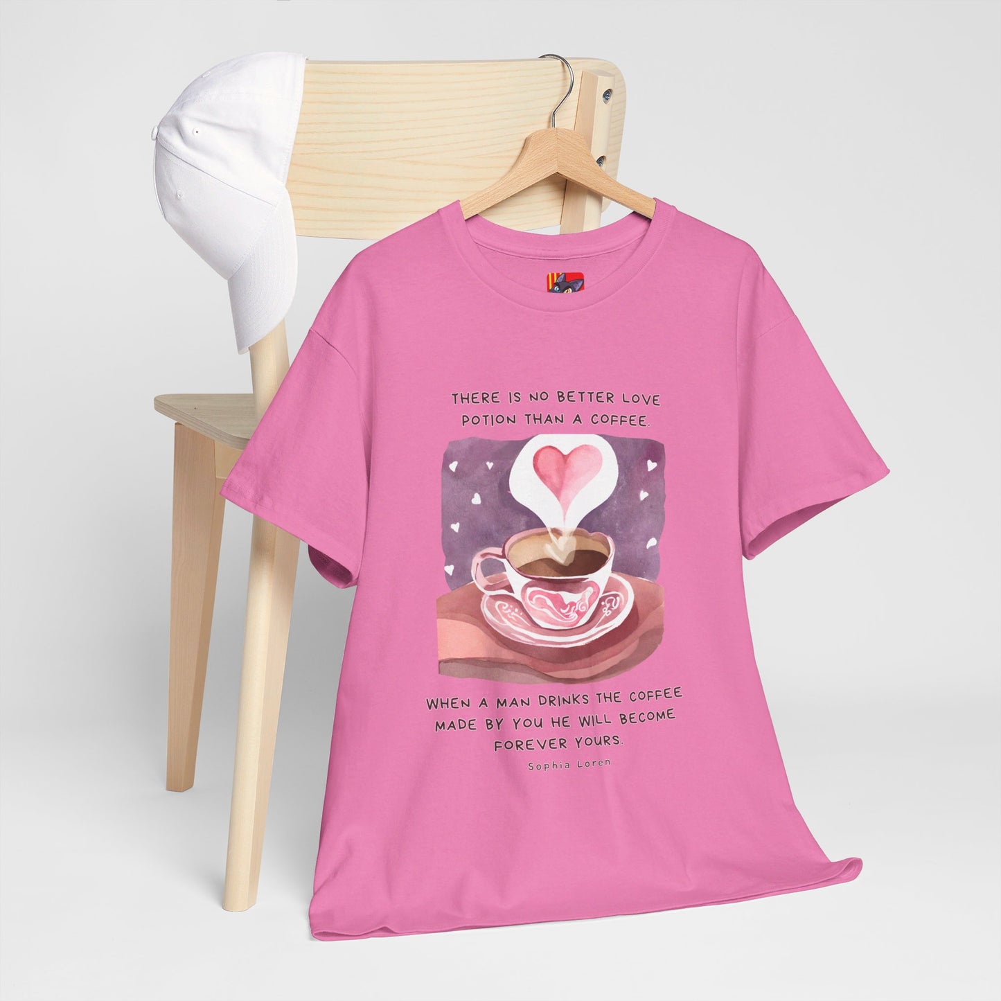 Coffee: The Love Potion (Cute & Playful) Romantic Coffee Quotes T-shirt