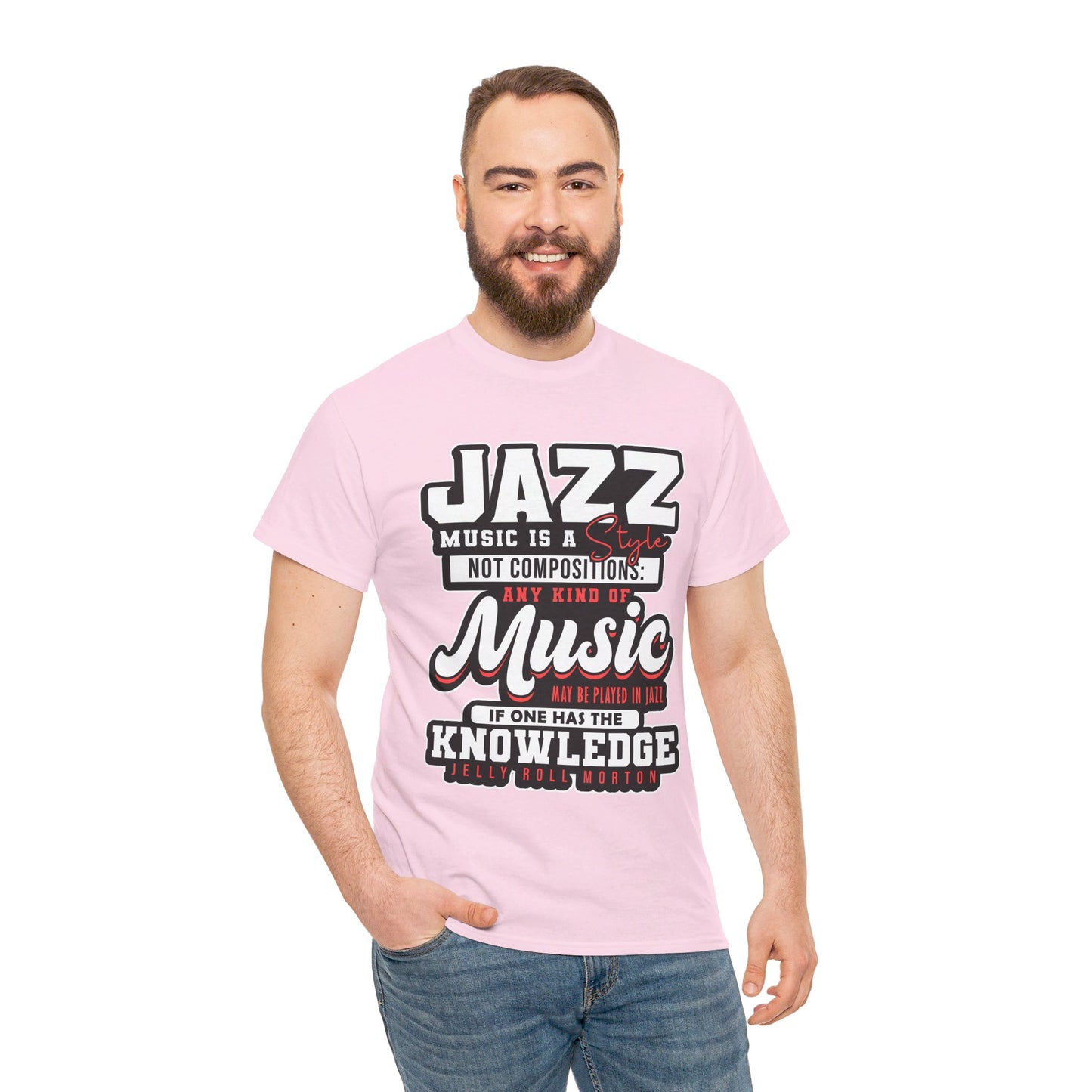 The History Buff T-Shirt: Jazz music is a style not composition Jelly Roll Morton