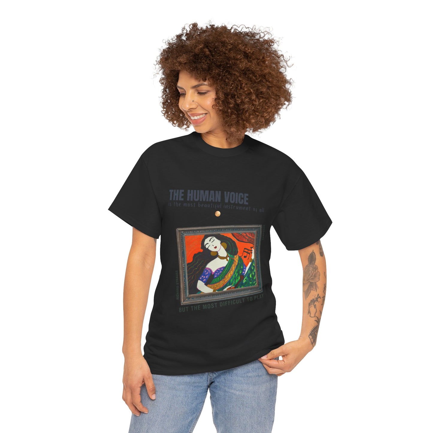 Human Voice: Beautiful & Challenging -  Richard Strauss Quote Tee