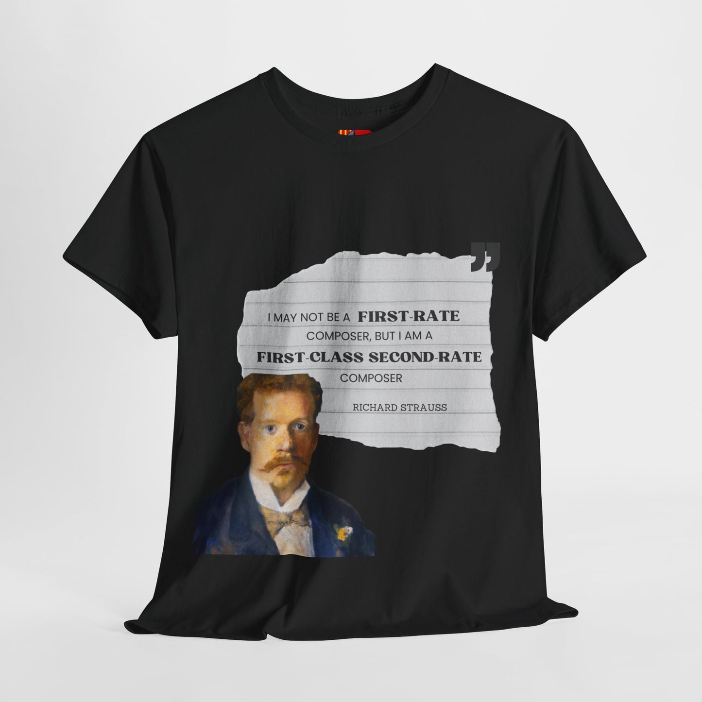 Second-Rate Genius: Dmitri Shostakovich Quote Tee Richard Strauss