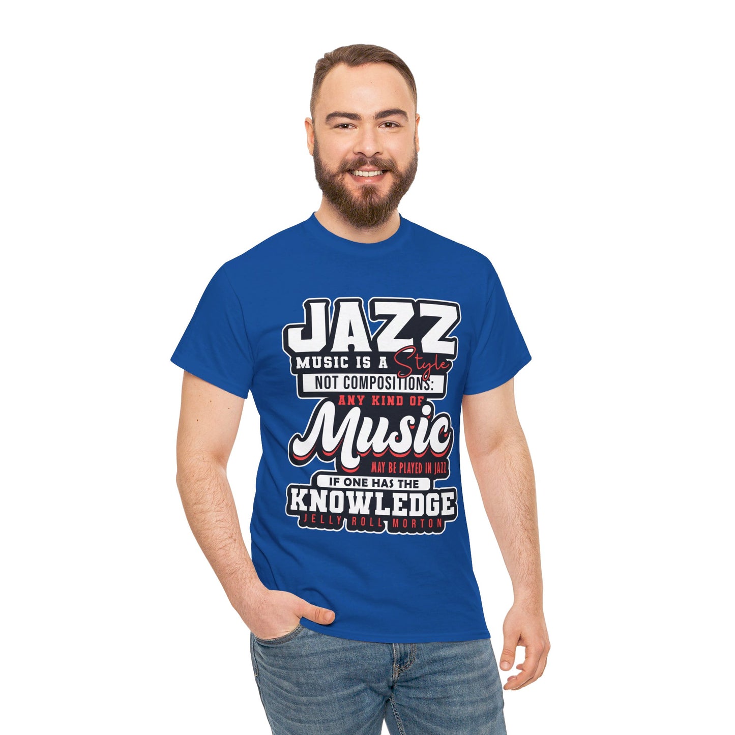 The History Buff T-Shirt: Jazz music is a style not composition Jelly Roll Morton