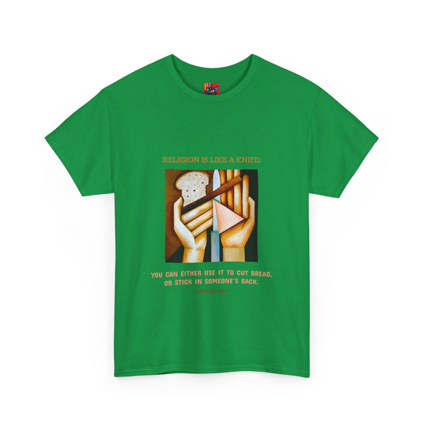 The Double-Edged Sword T-Shirt: Use Your Power Wisely"Religion is like a knife..." Desmond Tutu