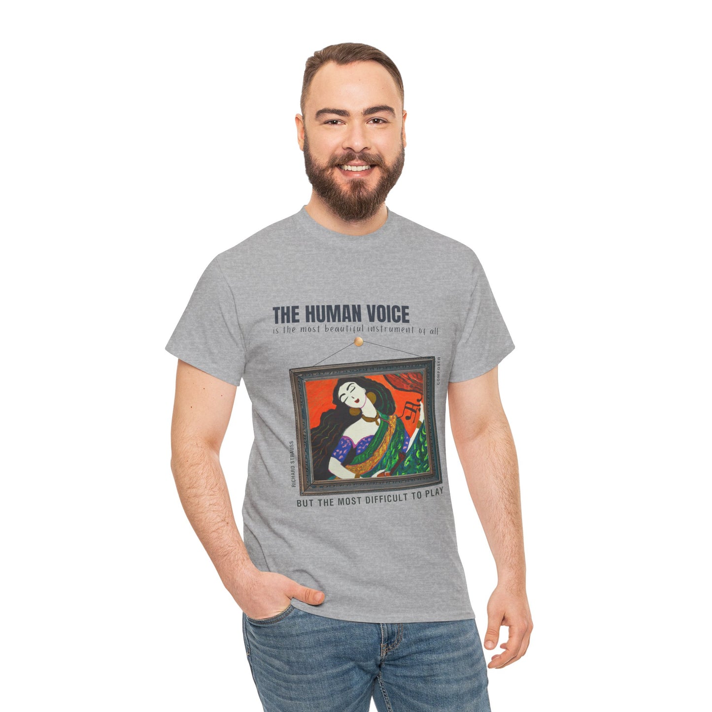 Human Voice: Beautiful & Challenging -  Richard Strauss Quote Tee