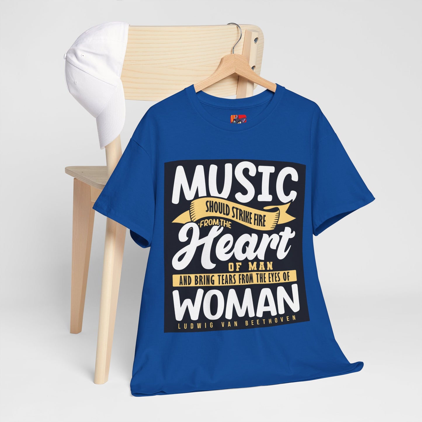 The Music Enthusiast T-Shirt: Music should strike fire from the heart