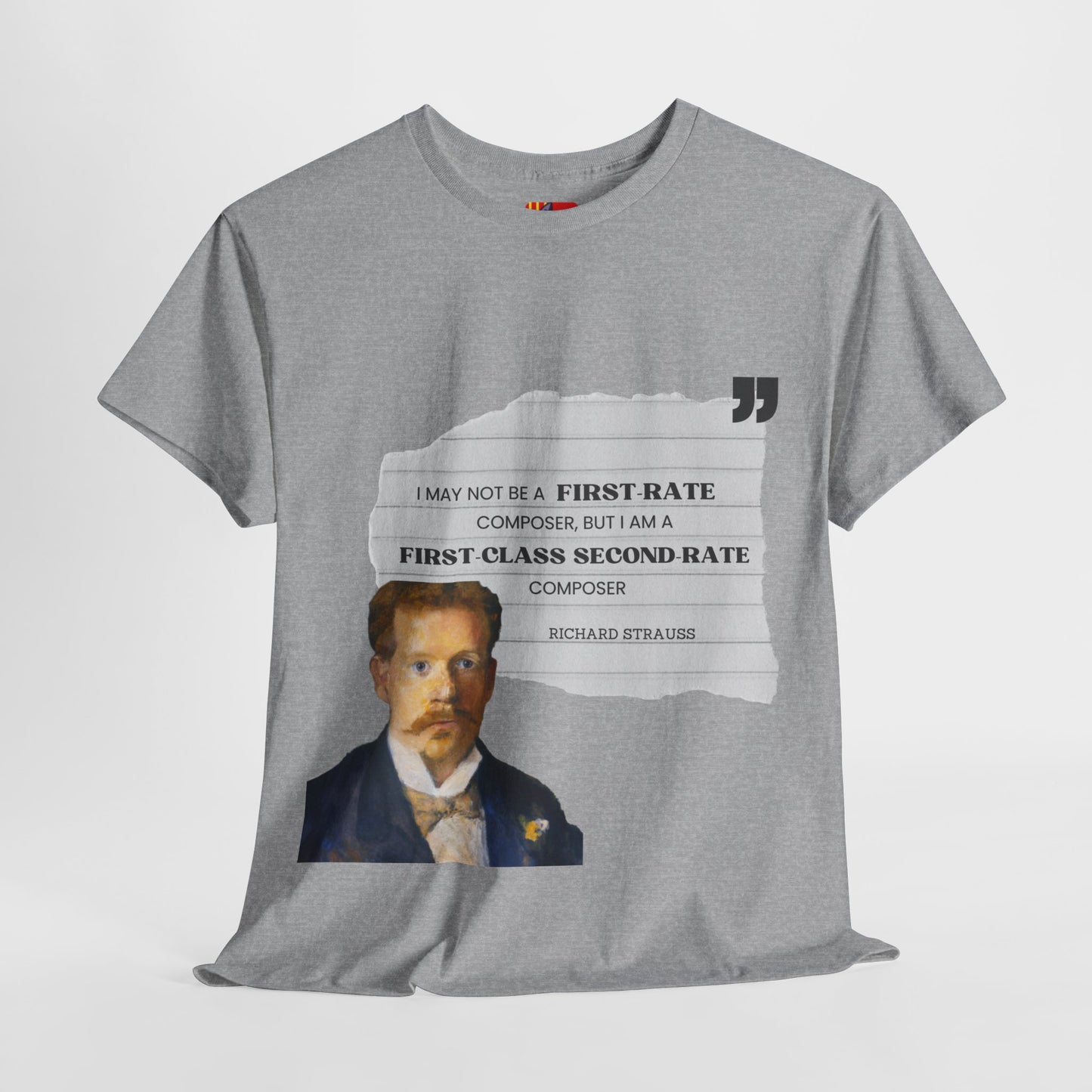 Second-Rate Genius: Dmitri Shostakovich Quote Tee Richard Strauss