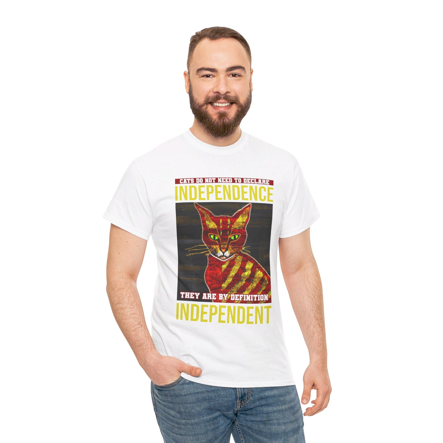 The Free Thinker T-Shirt: Cats do not need to declare independence Jack