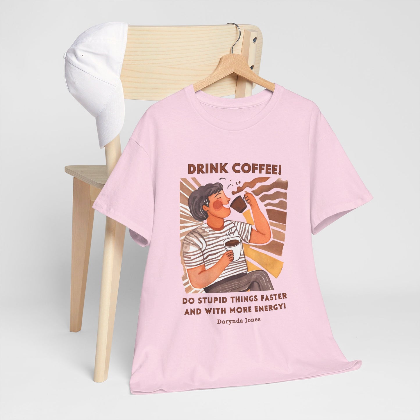 Do Stupid Things Faster Funny Coffee Quotes T-shirt Novelist