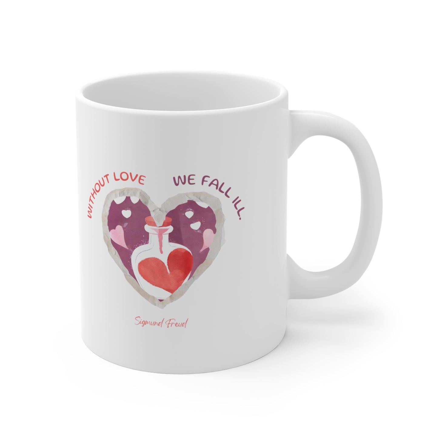 The Love is Essential Mug: Spread Love, Stay Healthy"Without love we fall ill" AEN0205