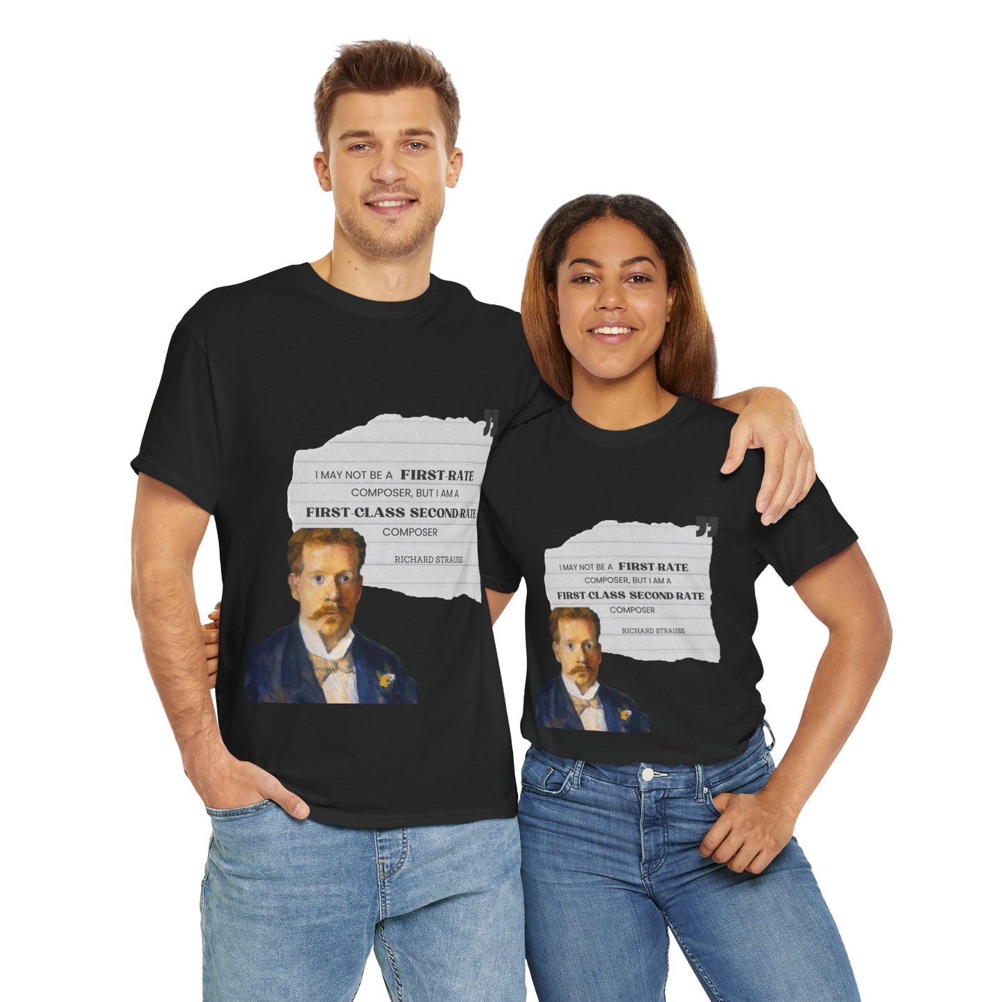 Second-Rate Genius: Dmitri Shostakovich Quote Tee Richard Strauss