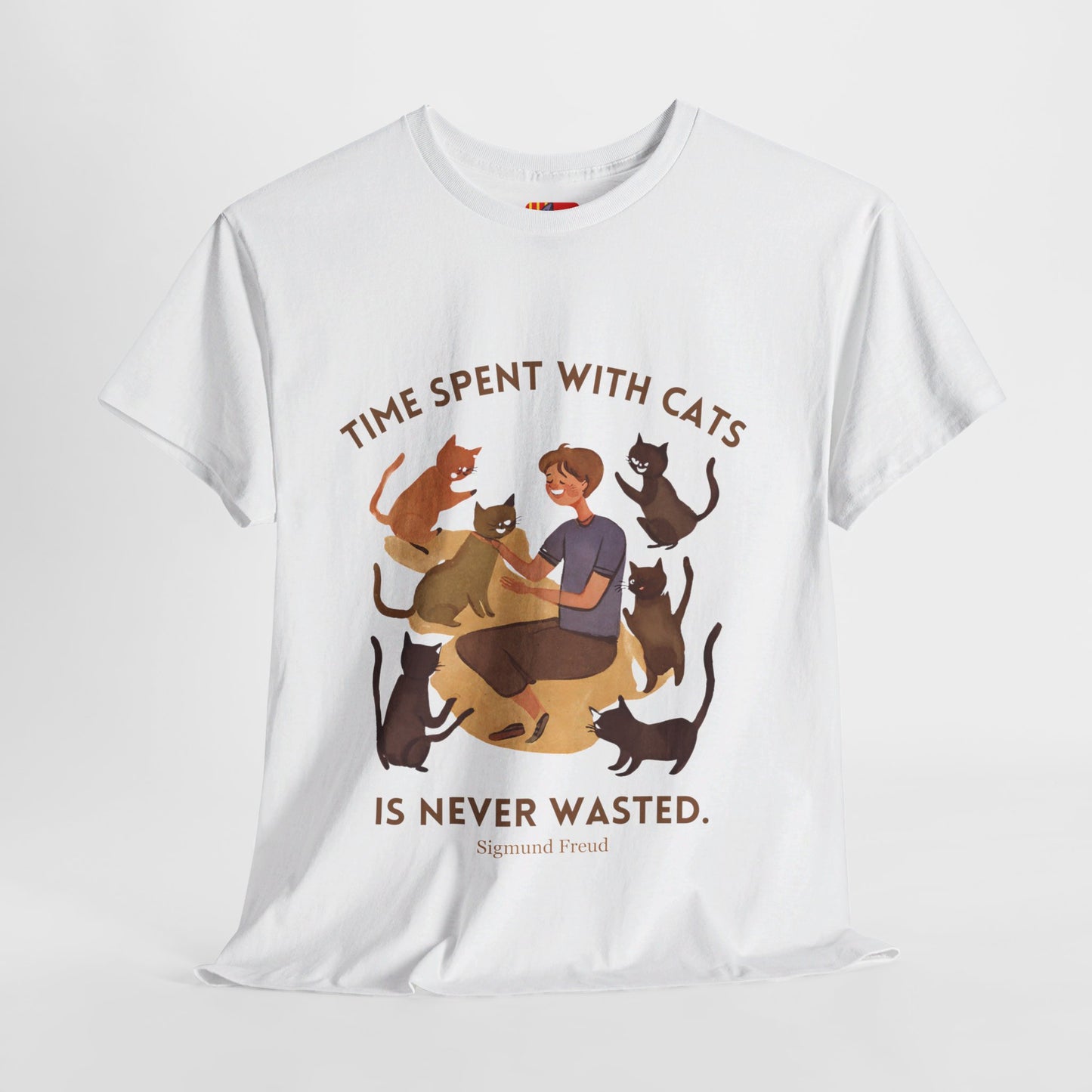 The Cat Lover T-Shirt: Purrfect Companionship"Time spent with cats... never wasted" Sigmund Freud