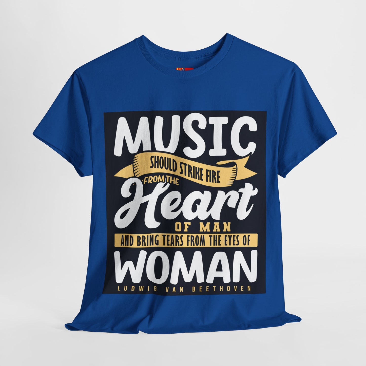 The Music Enthusiast T-Shirt: Music should strike fire from the heart