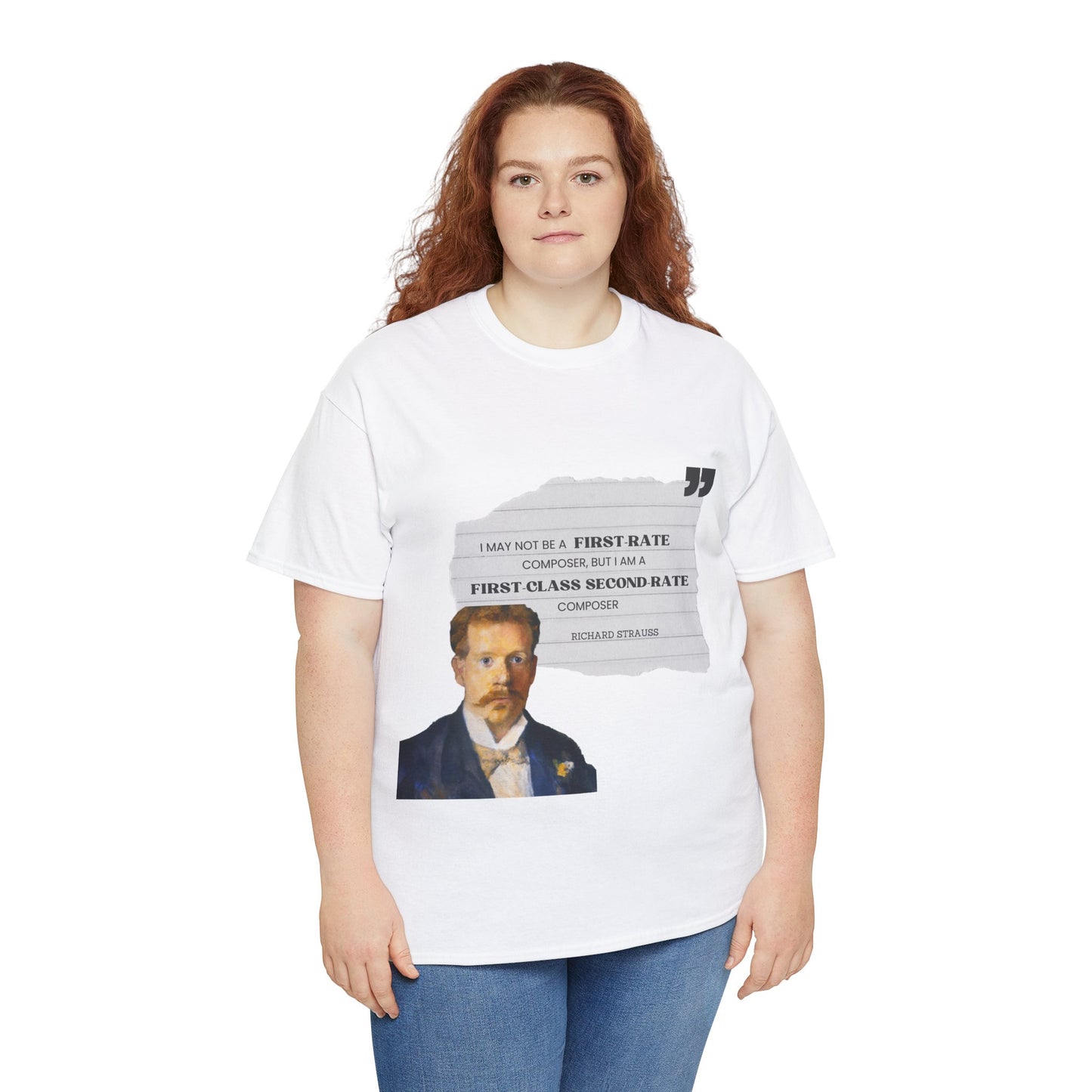 Second-Rate Genius: Dmitri Shostakovich Quote Tee Richard Strauss