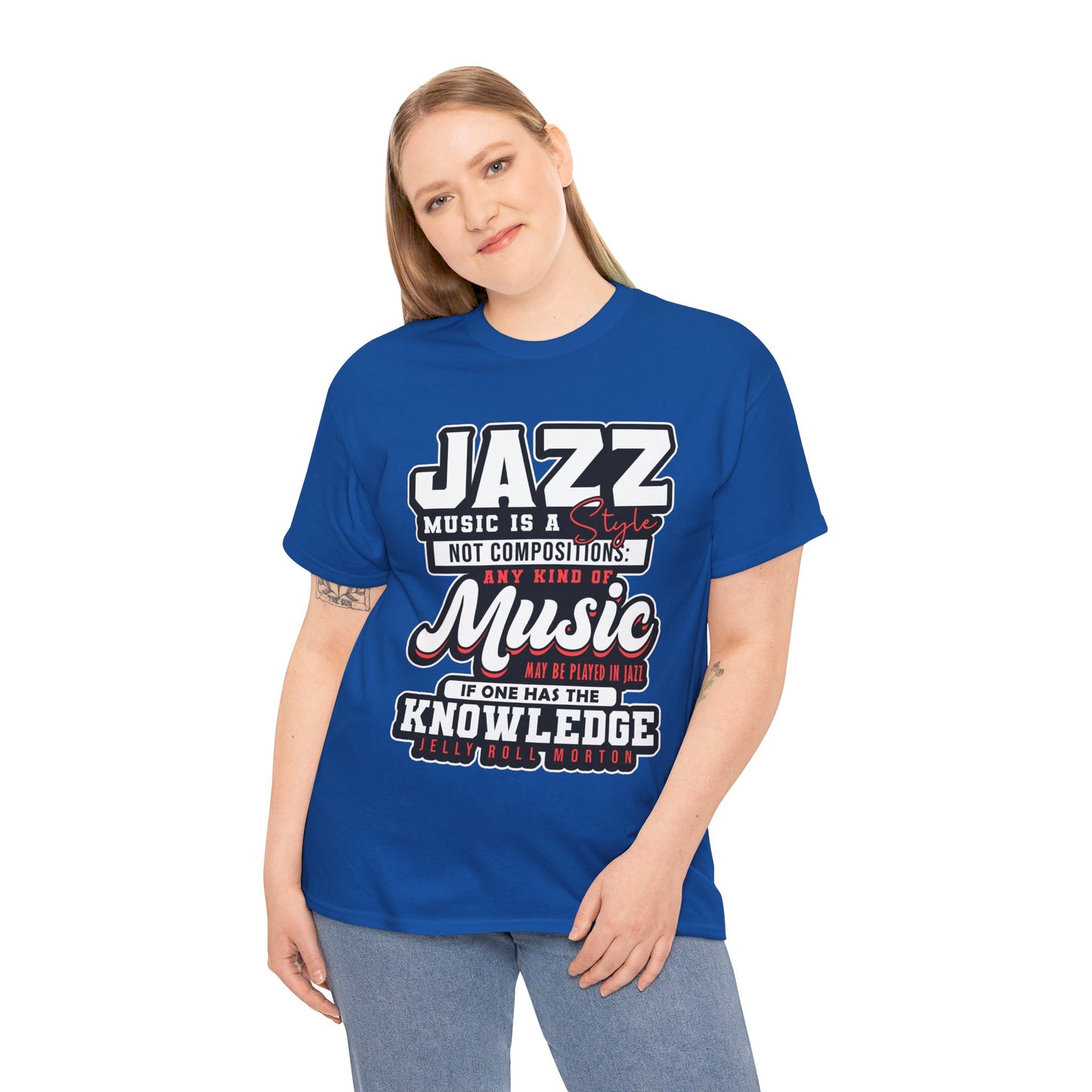 The History Buff T-Shirt: Jazz music is a style not composition Jelly Roll Morton