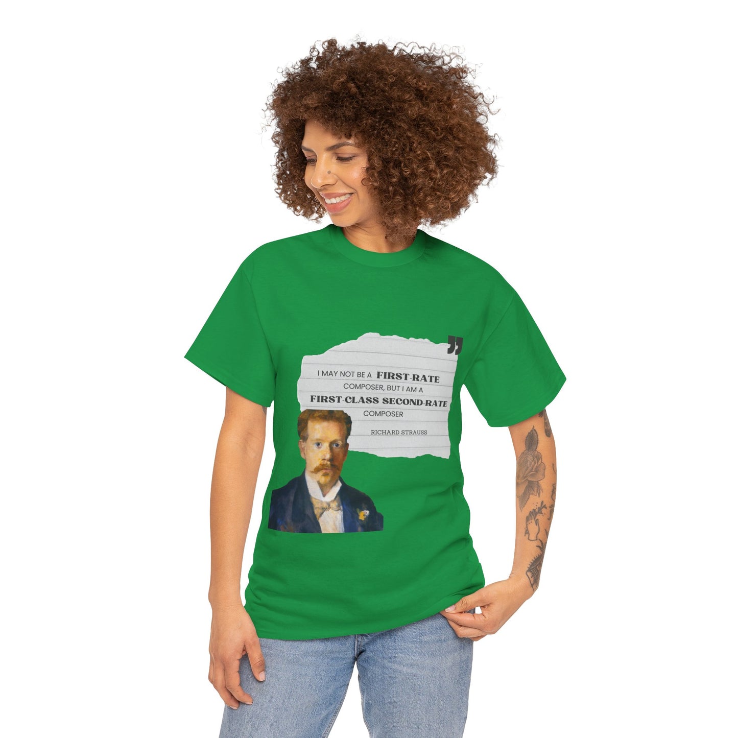 Second-Rate Genius: Dmitri Shostakovich Quote Tee Richard Strauss