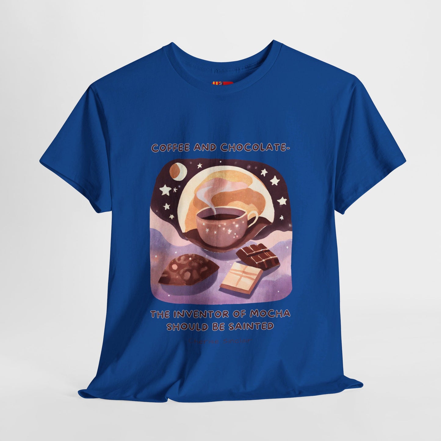 Saint the Mocha Inventor General Coffee Love T-shirt