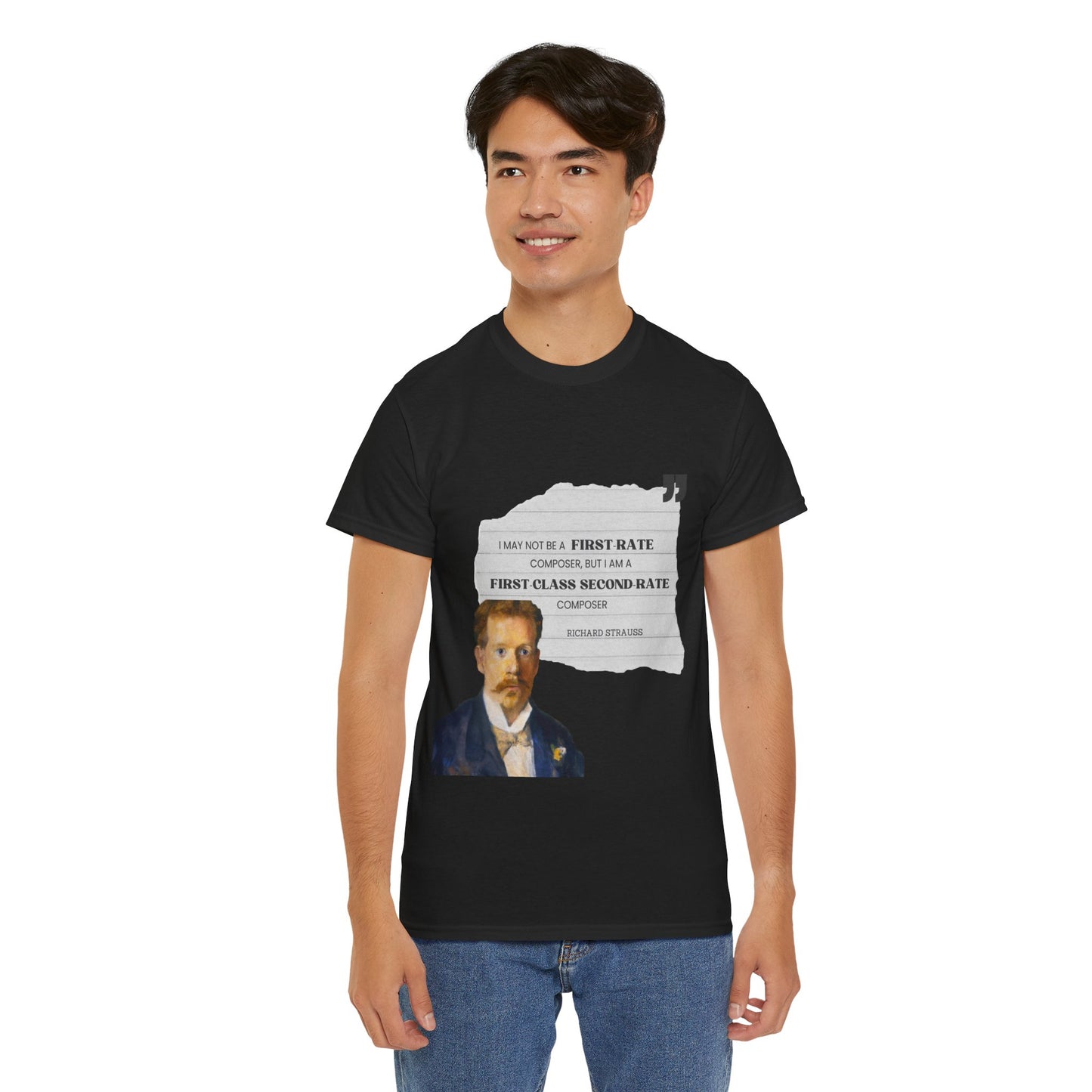 Second-Rate Genius: Dmitri Shostakovich Quote Tee Richard Strauss