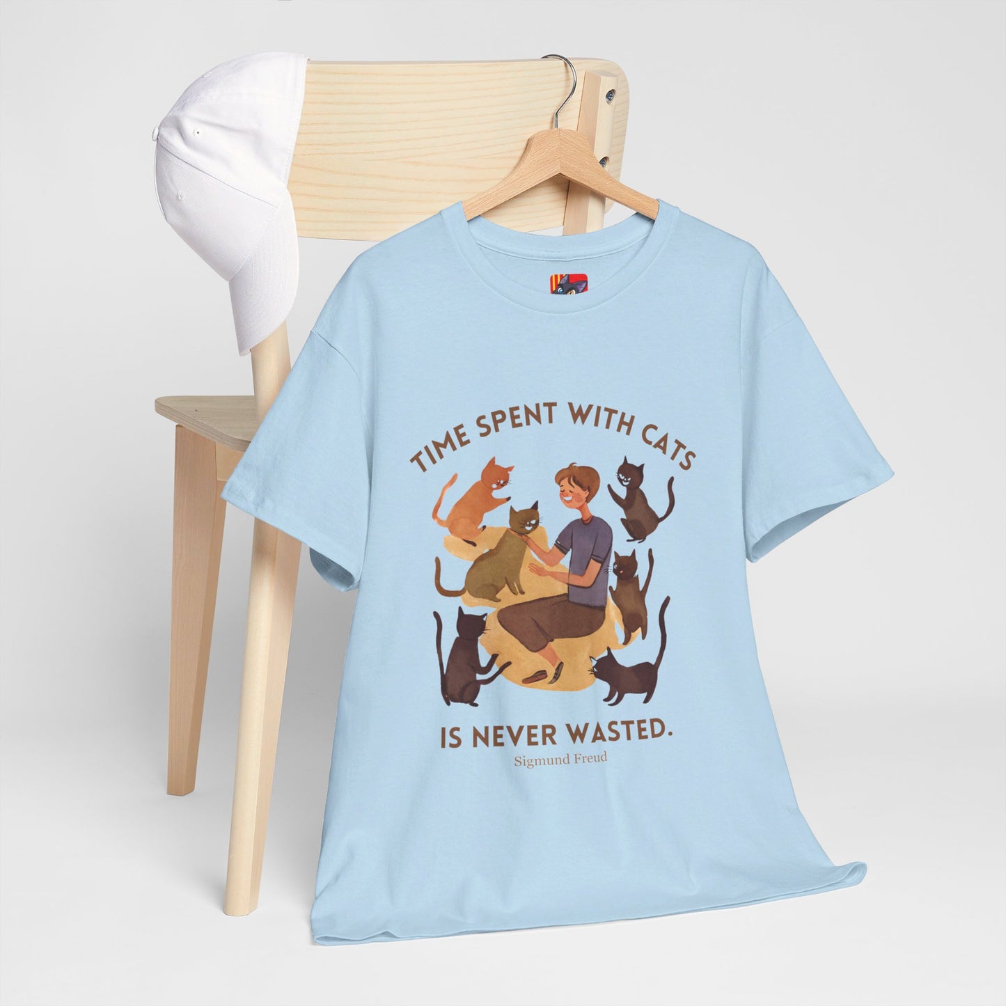 The Cat Lover T-Shirt: Purrfect Companionship"Time spent with cats... never wasted" Sigmund Freud