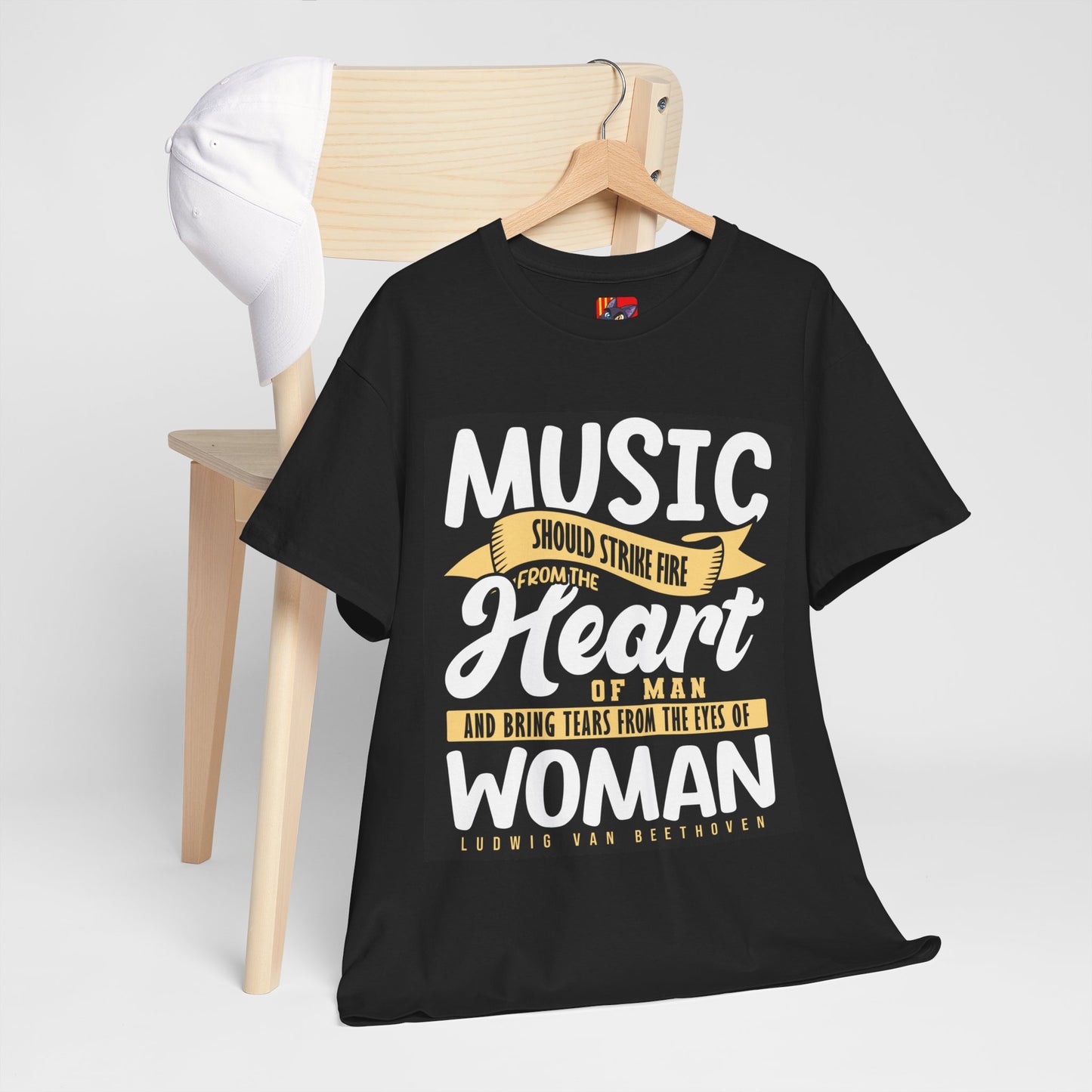 The Music Enthusiast T-Shirt: Music should strike fire from the heart