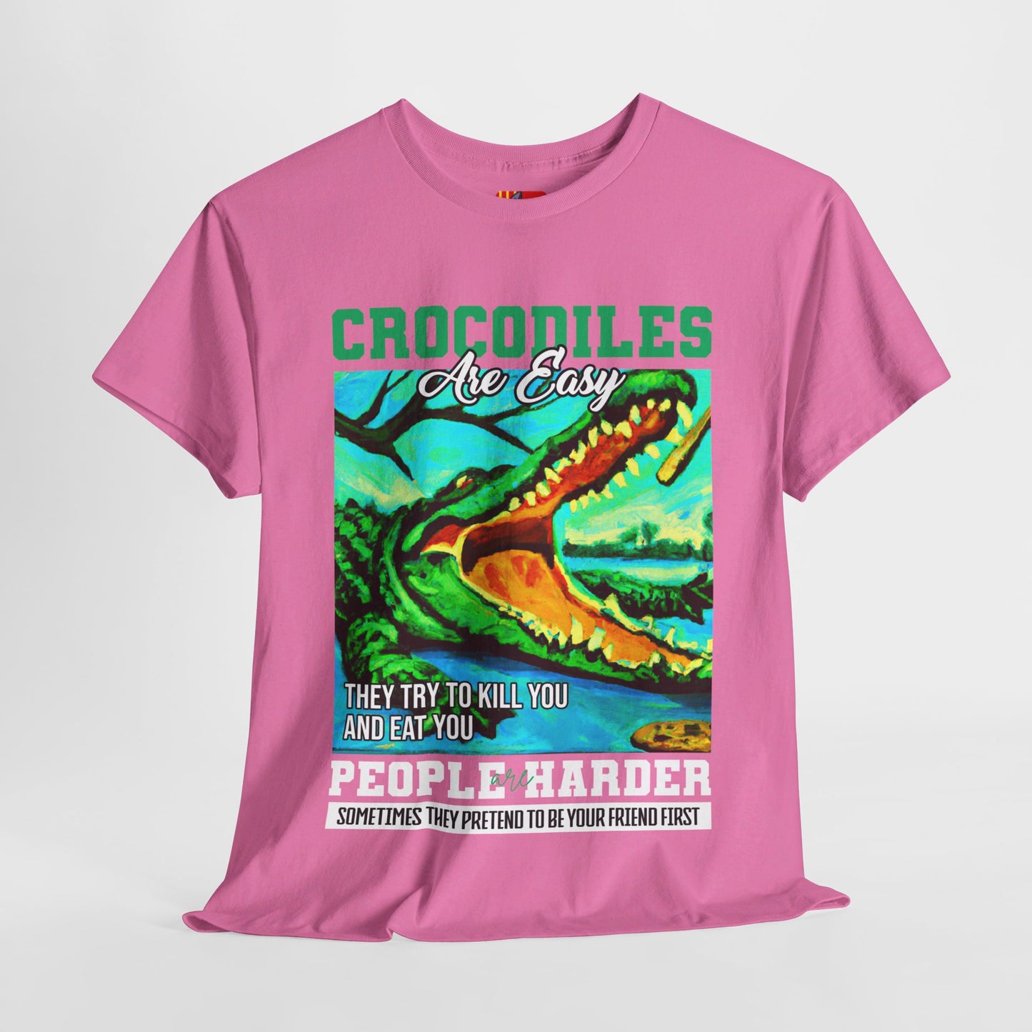 The Critical Thinker T-Shirt: Crocodiles are easy they try to kill you Steve Irwin