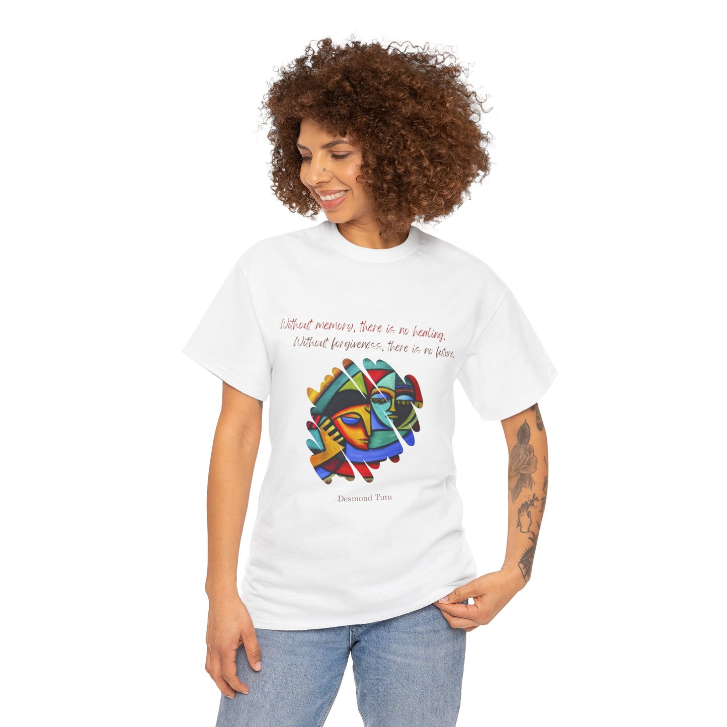 The Healing Journey T-Shirt: Remember to Forgive"Without memory... no forgiveness" Desmond Tutu