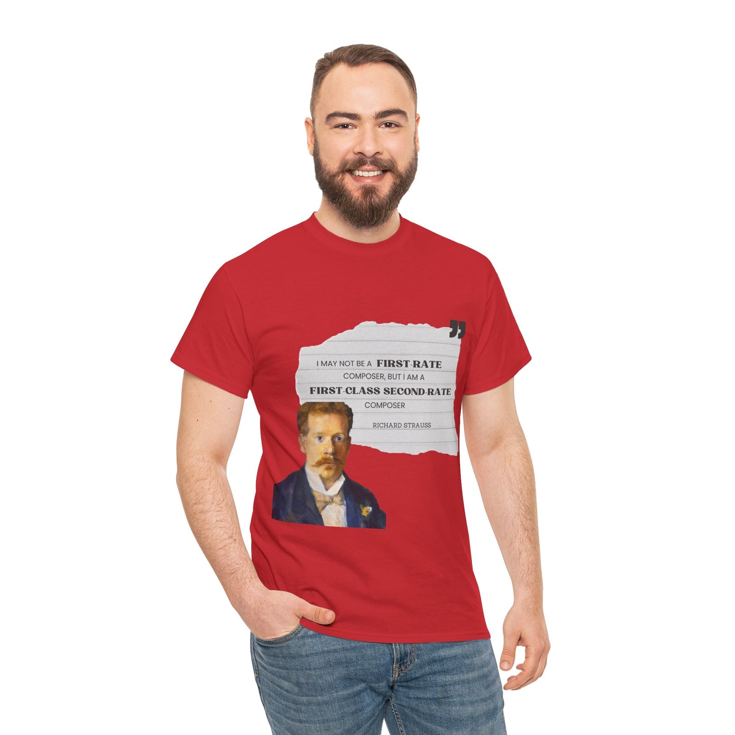 Second-Rate Genius: Dmitri Shostakovich Quote Tee Richard Strauss