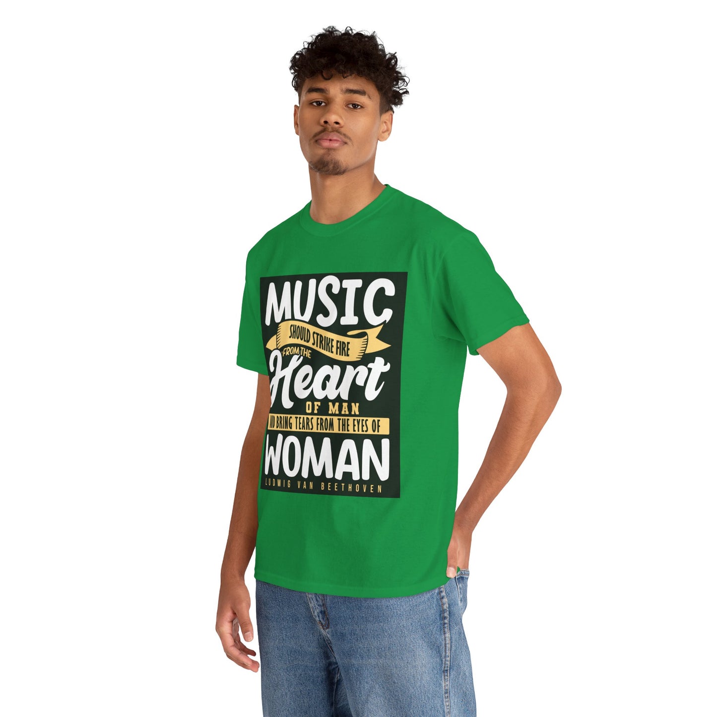 The Music Enthusiast T-Shirt: Music should strike fire from the heart