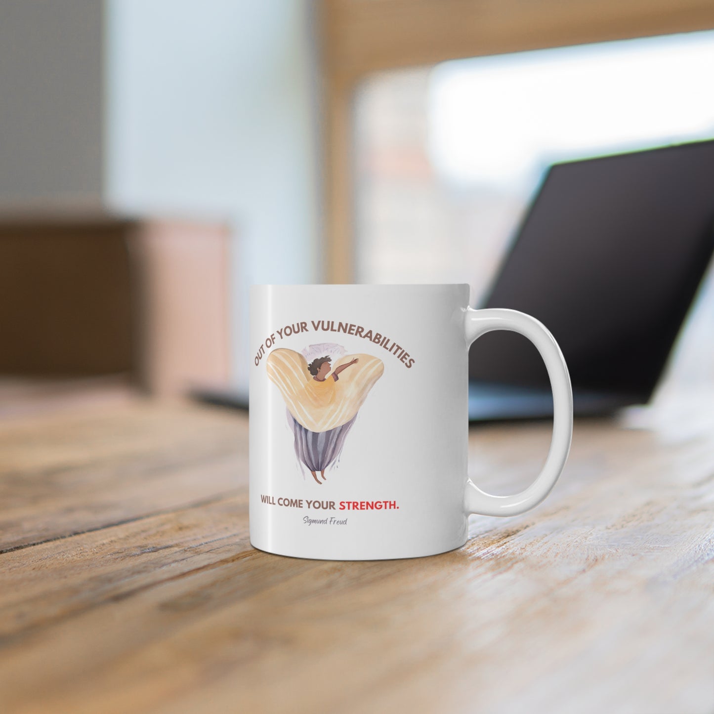 The Resilient Soul Mug Strength from Weakness"Vulnerabilities... your strength" AEN0201