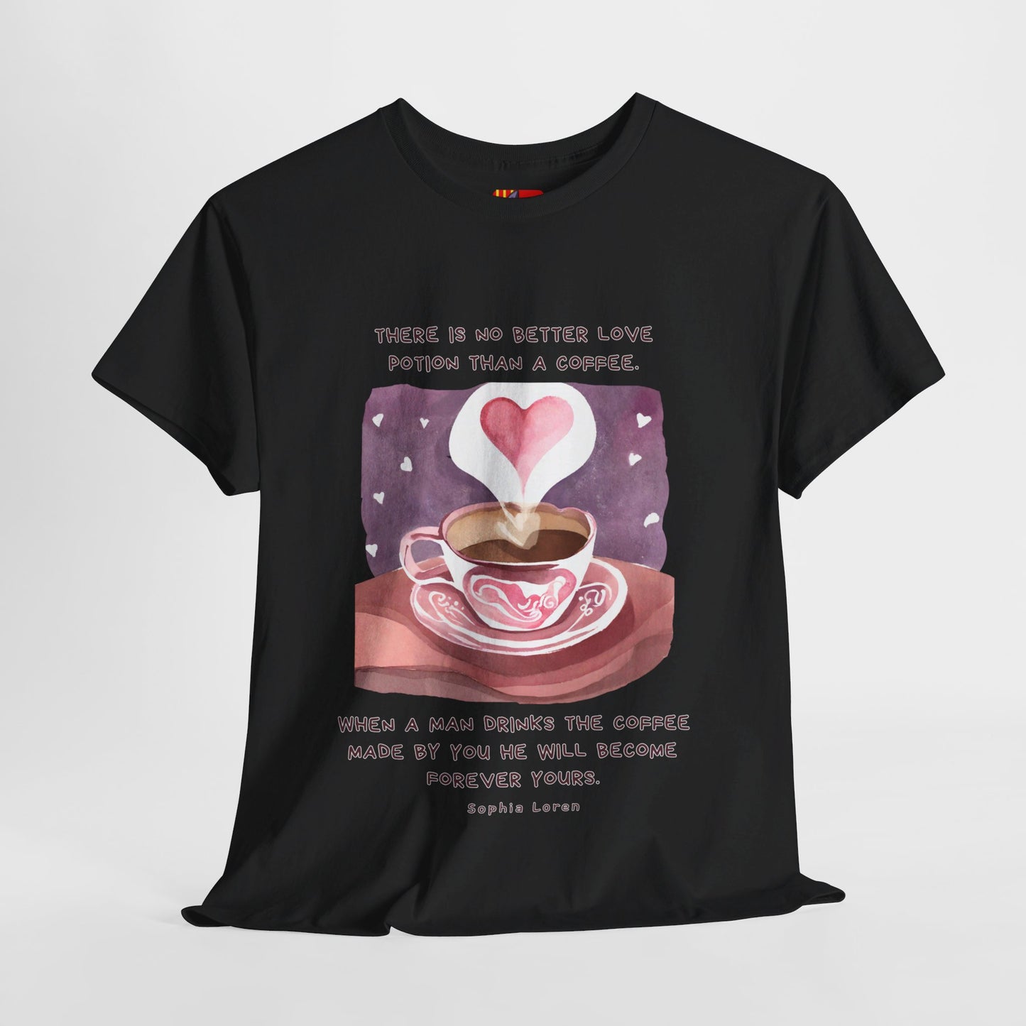 Coffee: The Love Potion (Cute & Playful) Romantic Coffee Quotes T-shirt