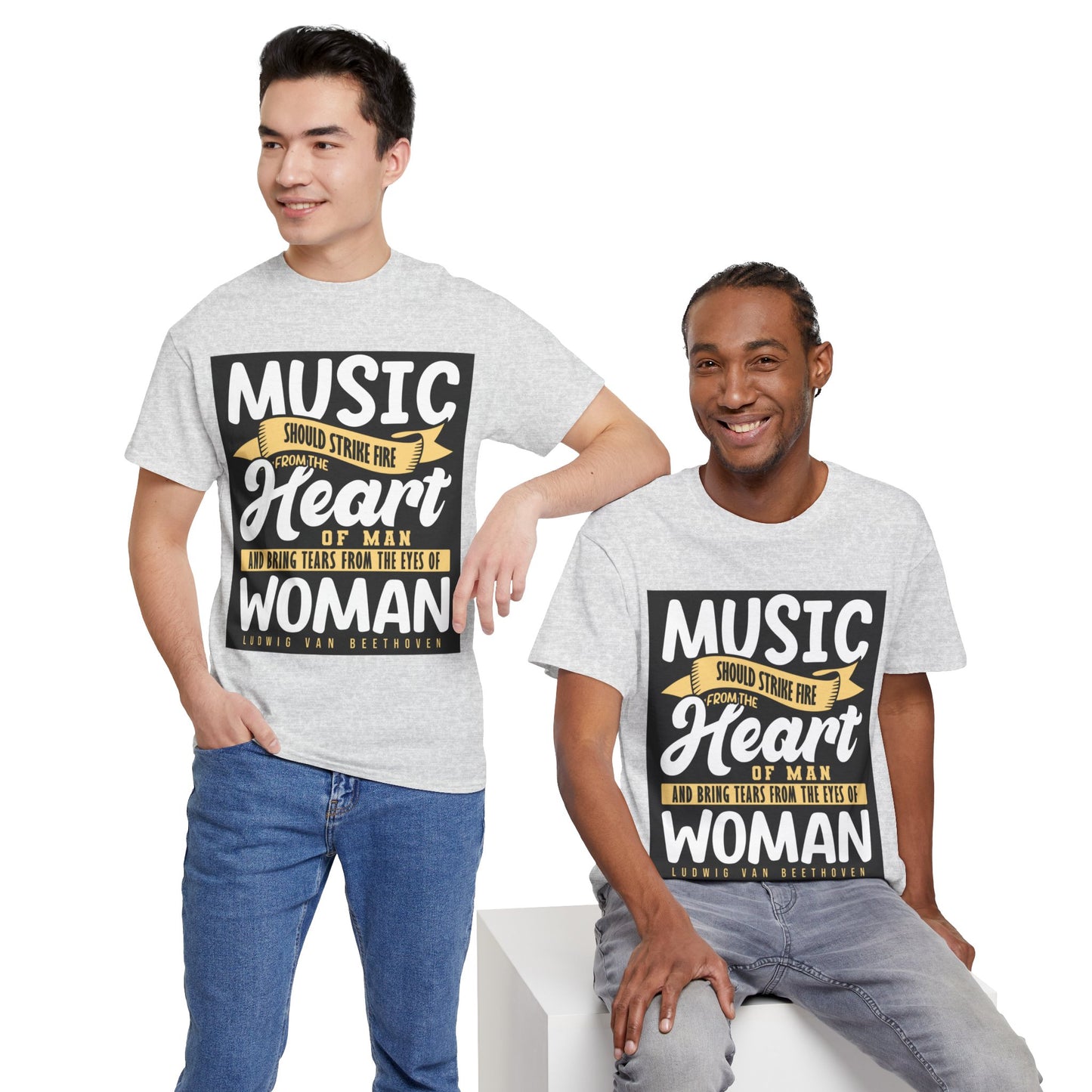 The Music Enthusiast T-Shirt: Music should strike fire from the heart