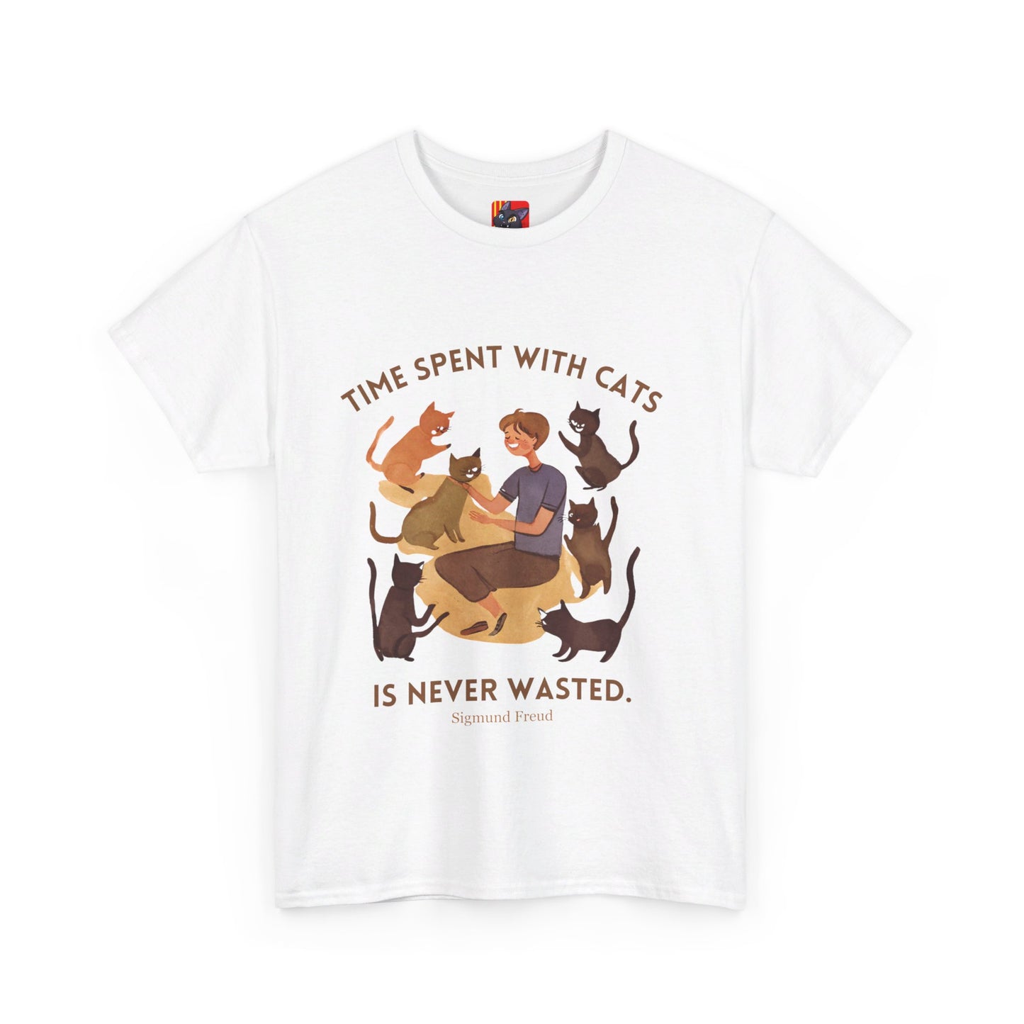 The Cat Lover T-Shirt: Purrfect Companionship"Time spent with cats... never wasted" Sigmund Freud