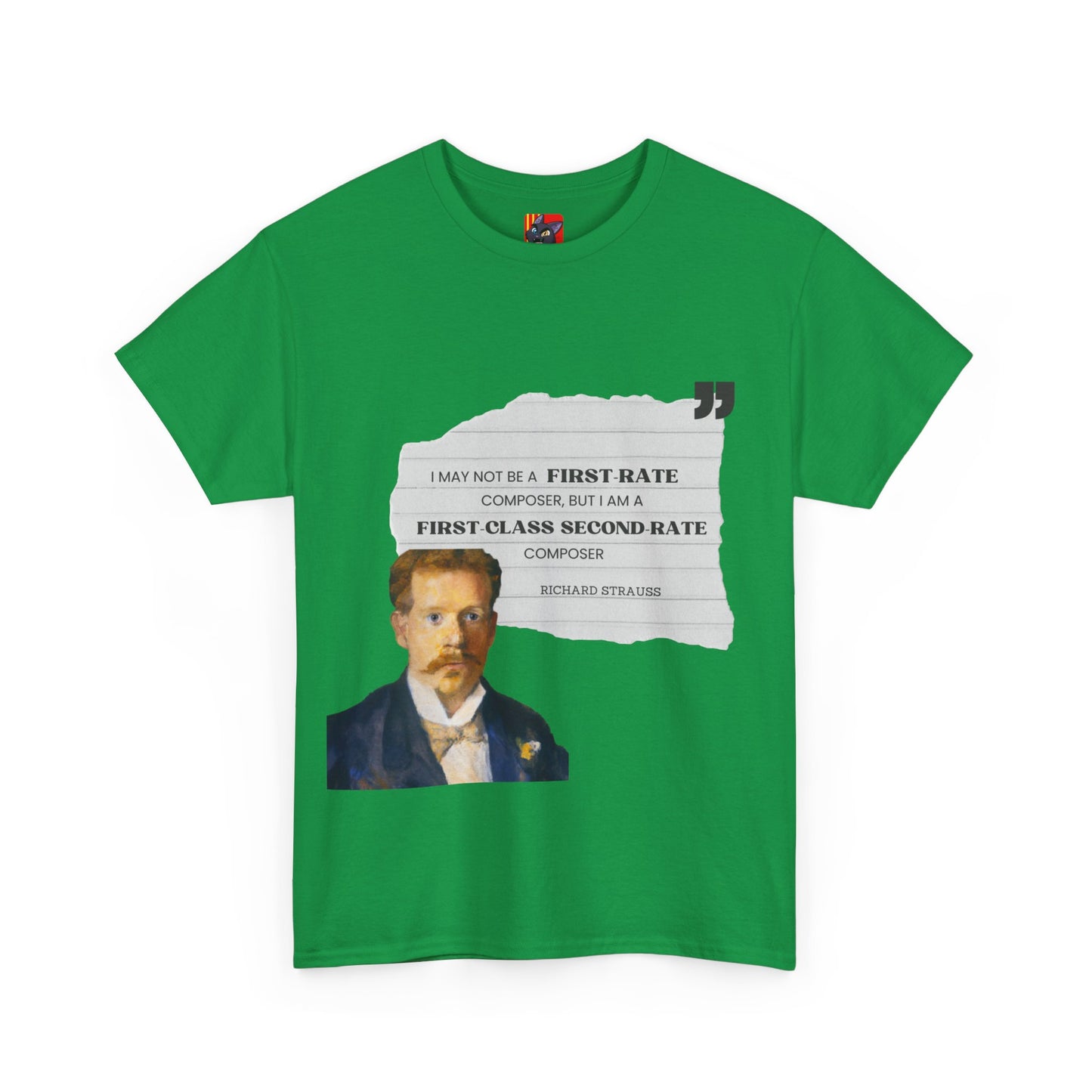 Second-Rate Genius: Dmitri Shostakovich Quote Tee Richard Strauss