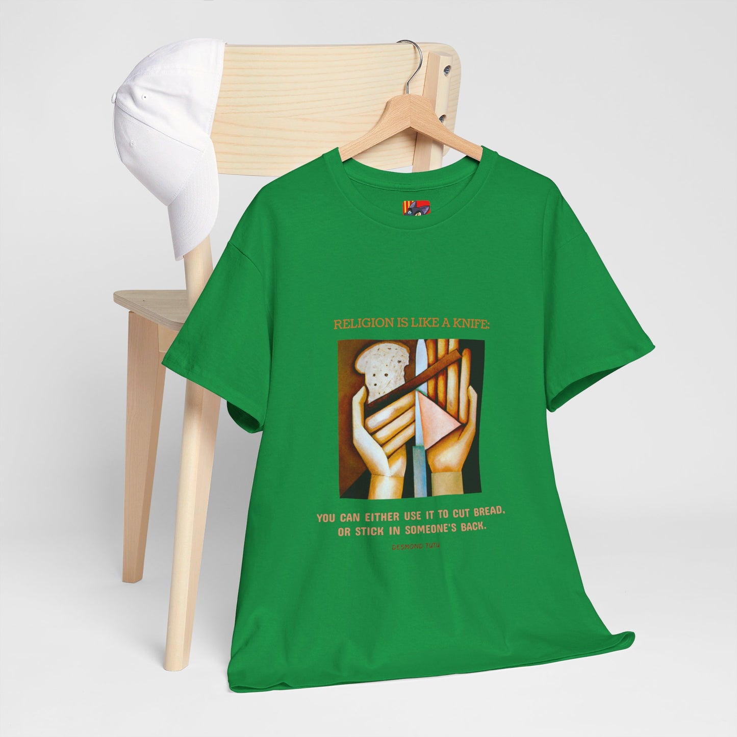 The Double-Edged Sword T-Shirt: Use Your Power Wisely"Religion is like a knife..." Desmond Tutu