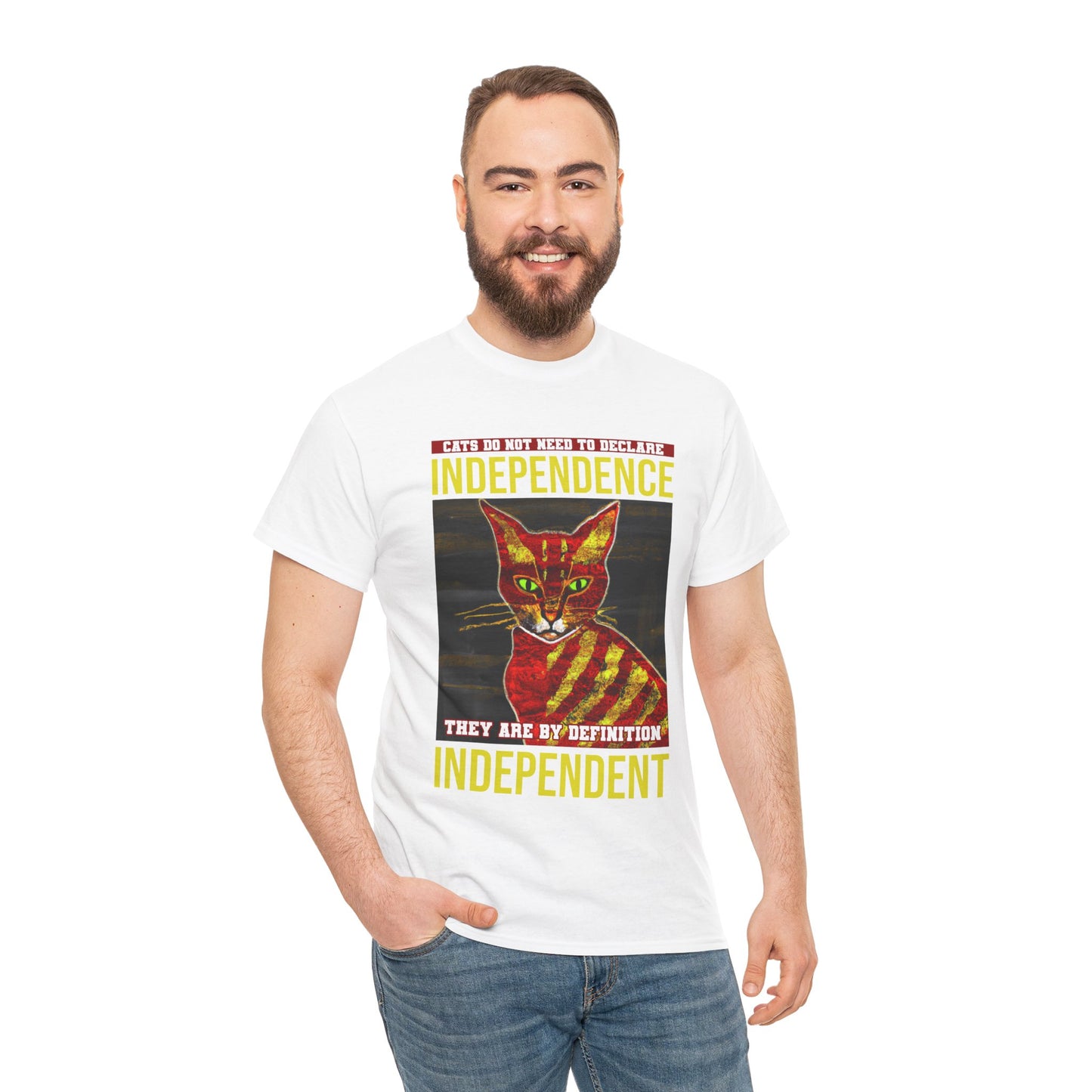 The Free Thinker T-Shirt: Cats do not need to declare independence