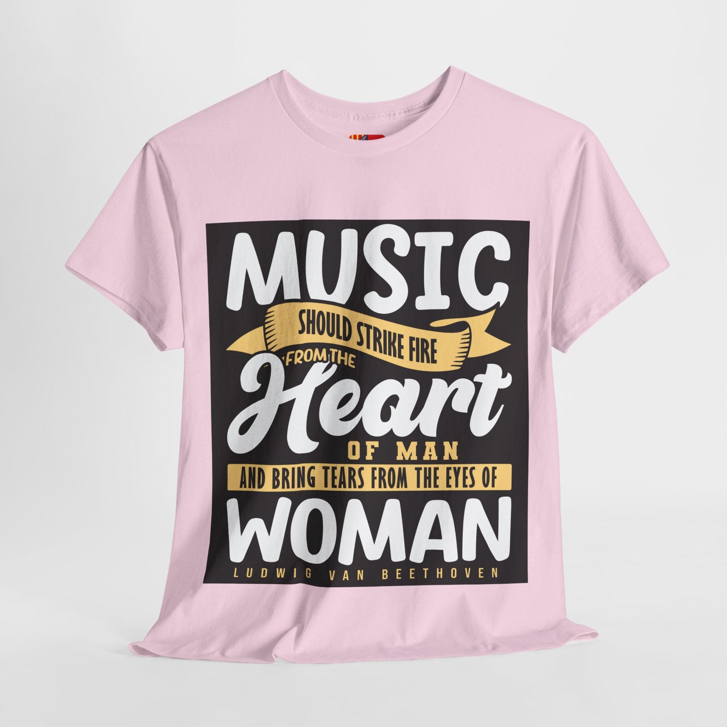 The Music Enthusiast T-Shirt: Music should strike fire from the heart