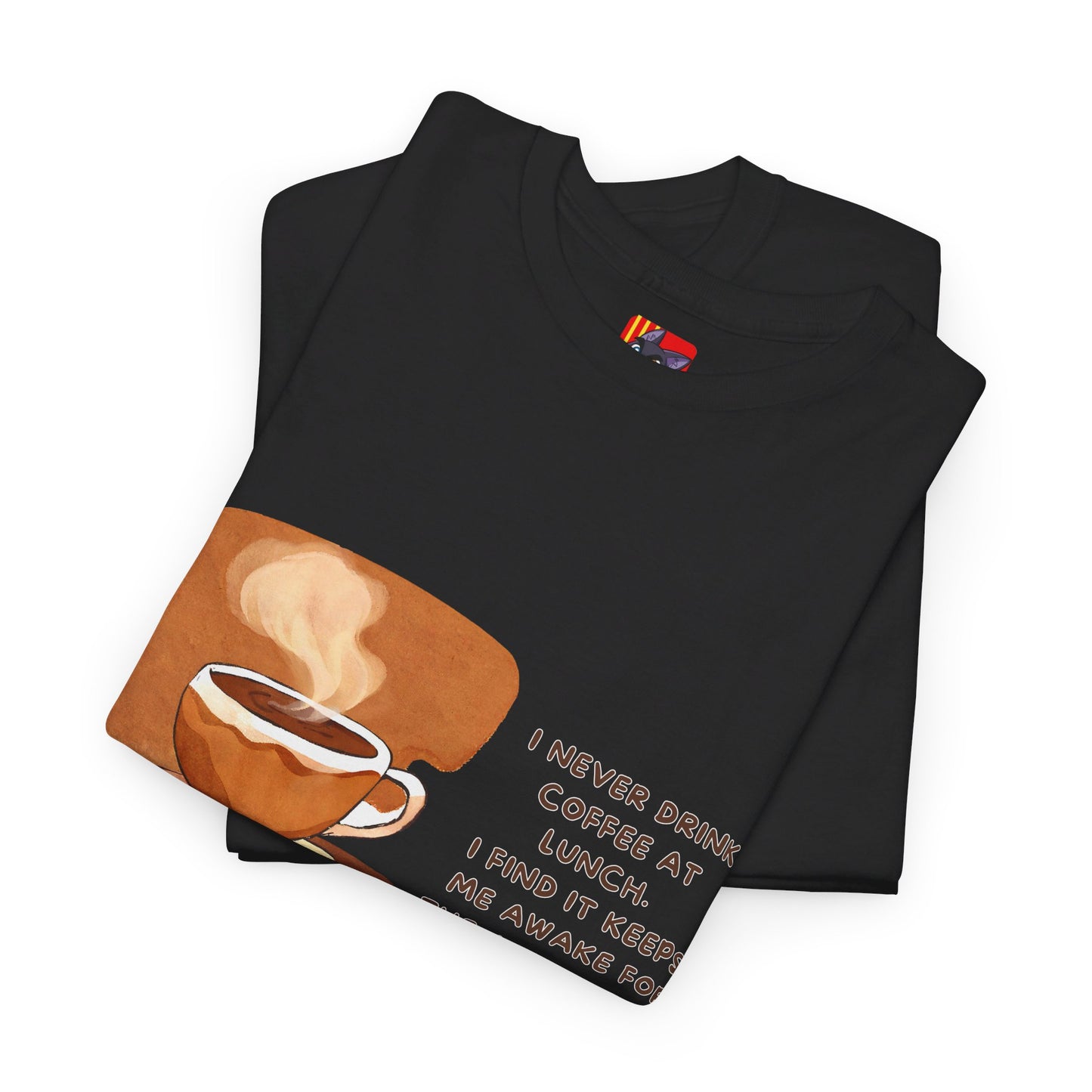 Coffee T-shirt: On Lunch Ronald Reagan