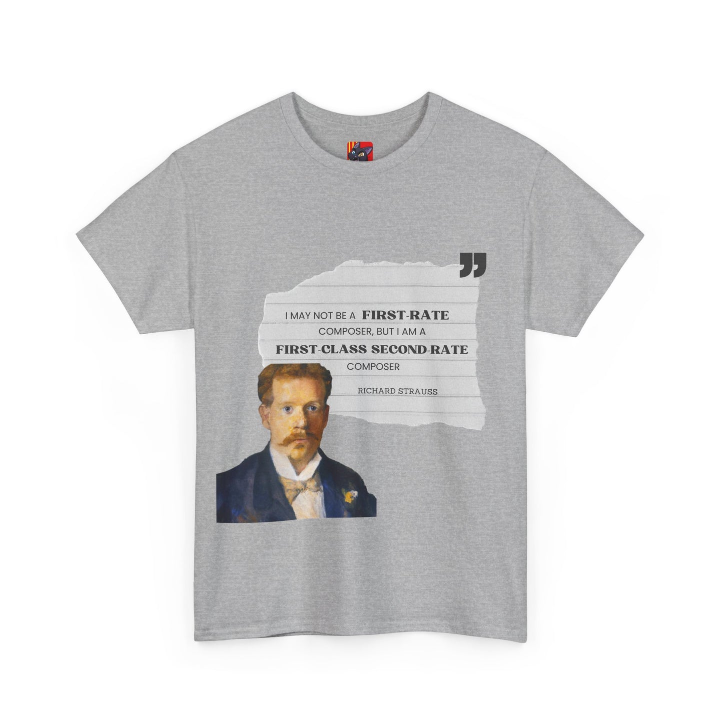 Second-Rate Genius: Dmitri Shostakovich Quote Tee Richard Strauss