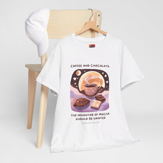 Saint the Mocha Inventor General Coffee Love T-shirt