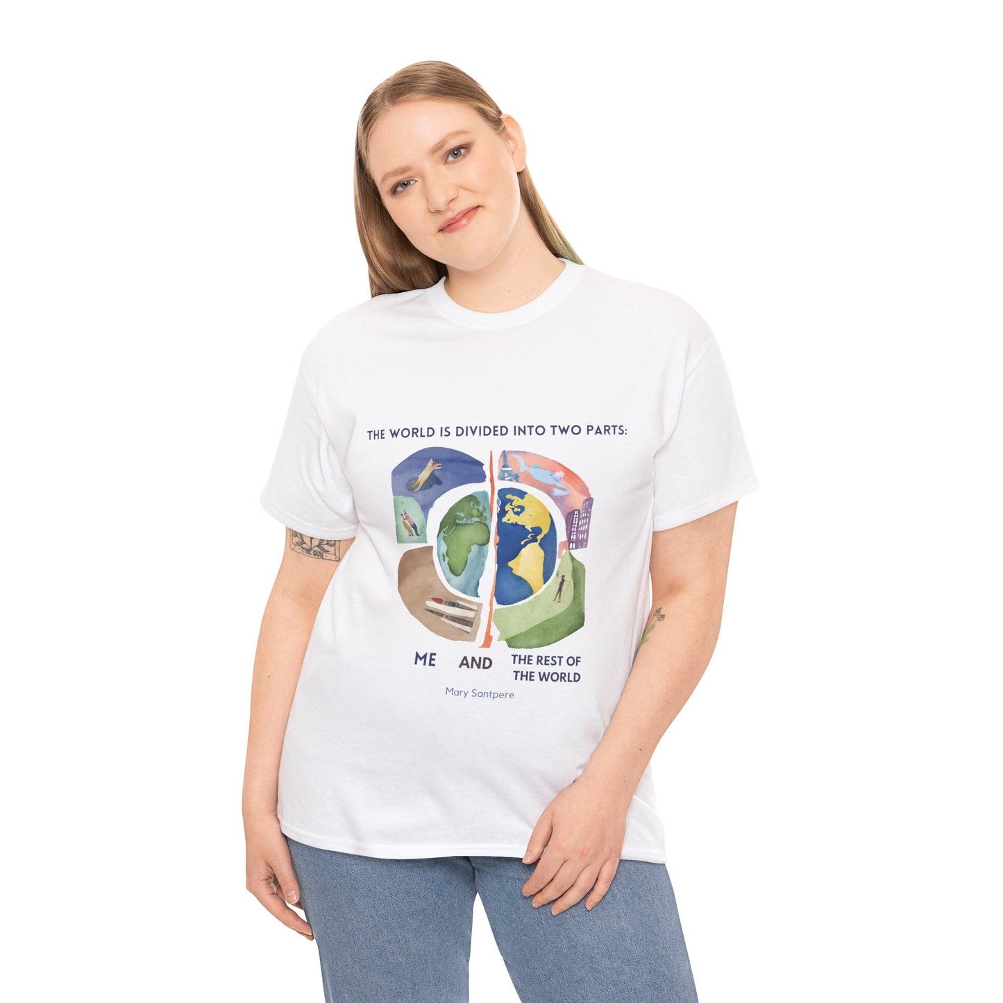 The United Soul T-Shirt: We Are One"World is divided... rest of the world"