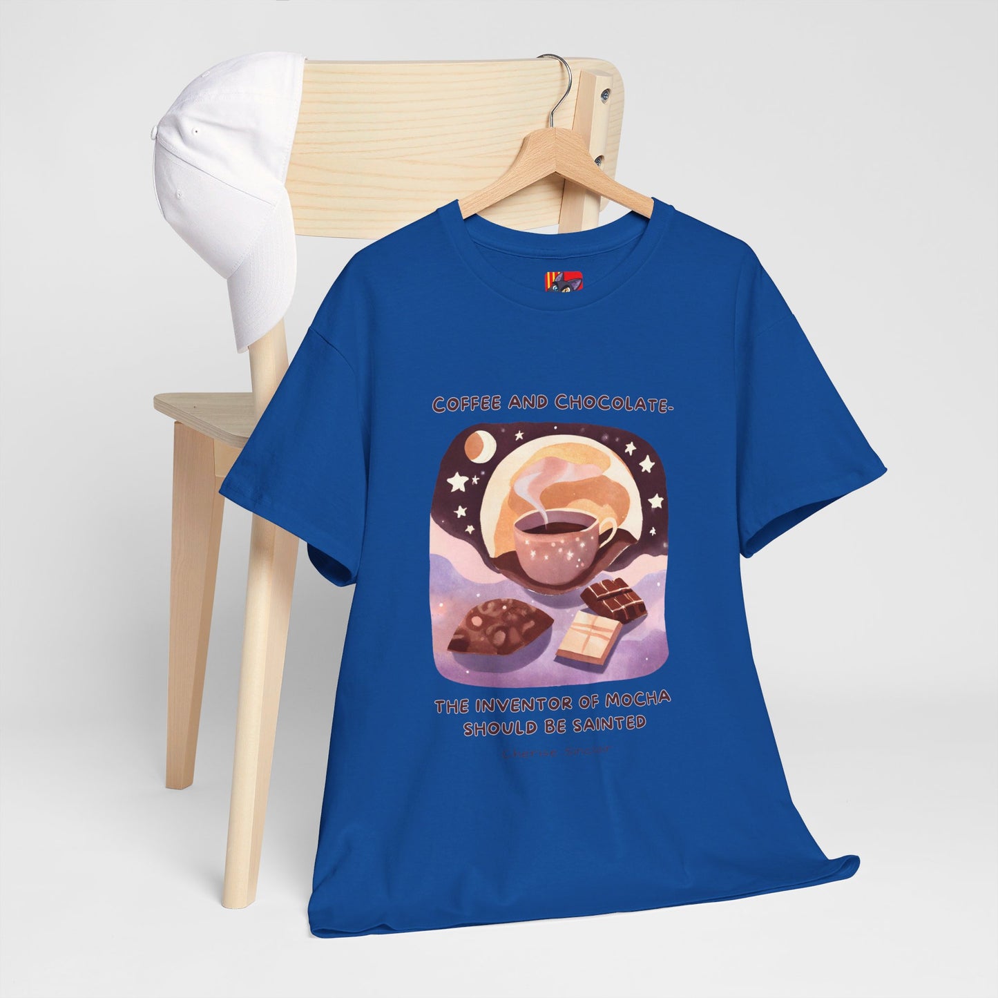 Saint the Mocha Inventor General Coffee Love T-shirt