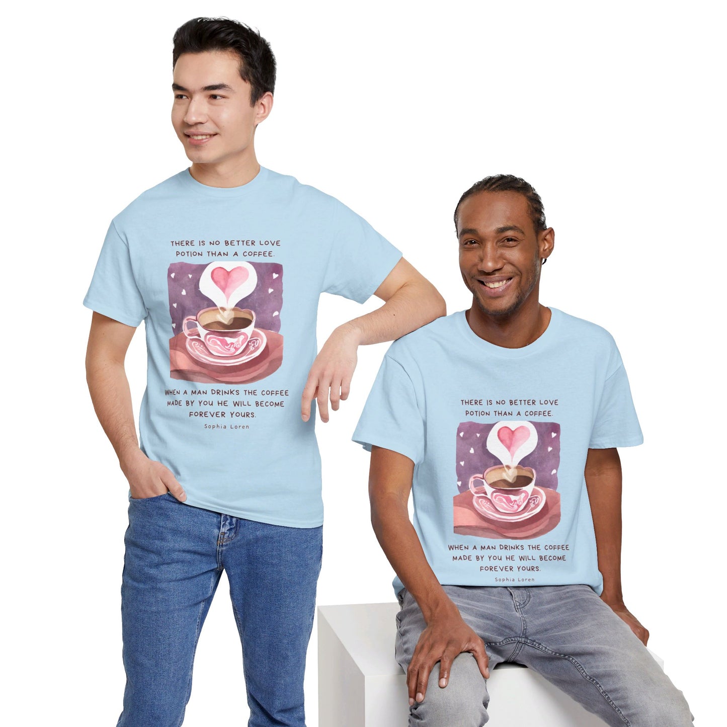 Coffee: The Love Potion (Cute & Playful) Romantic Coffee Quotes T-shirt