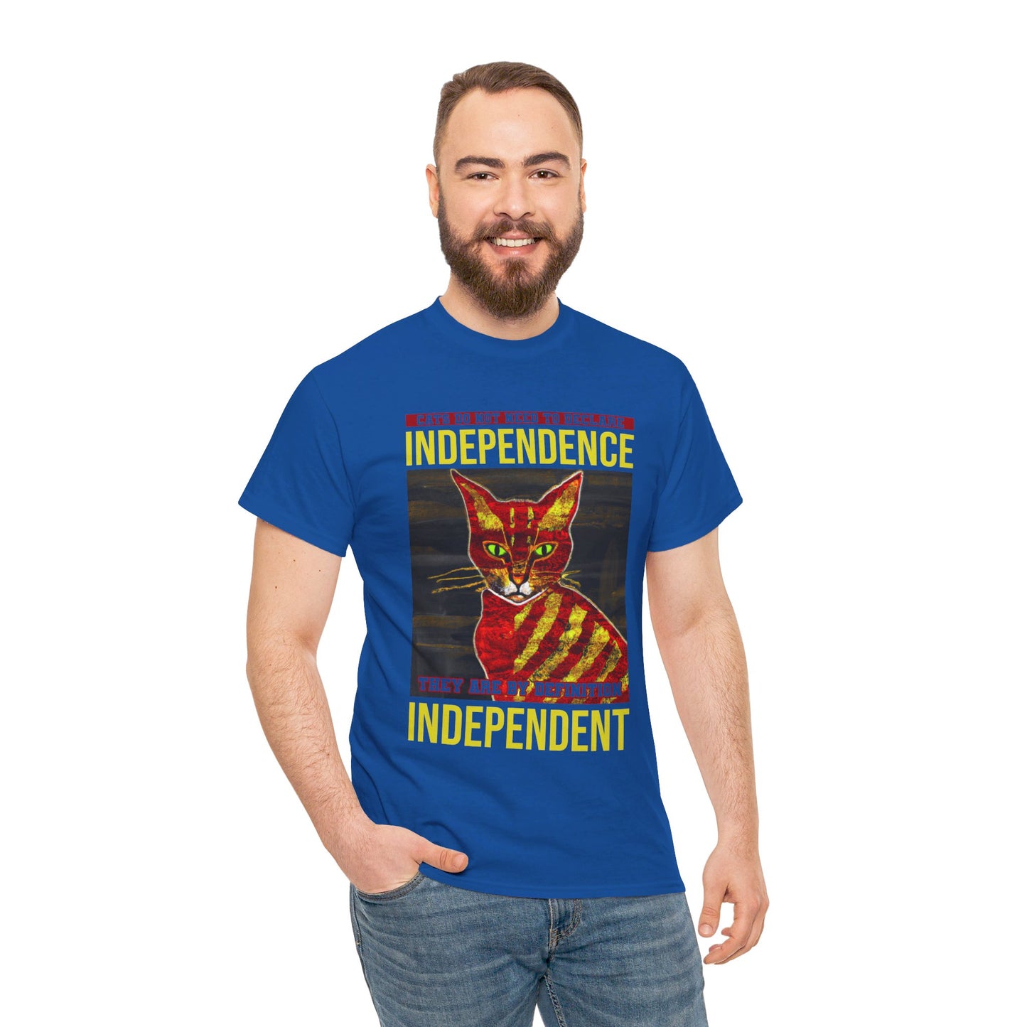 The Free Thinker T-Shirt: Cats do not need to declare independence Jack