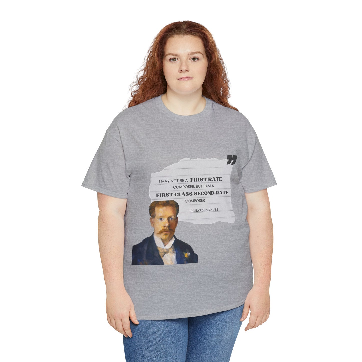 Second-Rate Genius: Dmitri Shostakovich Quote Tee Richard Strauss