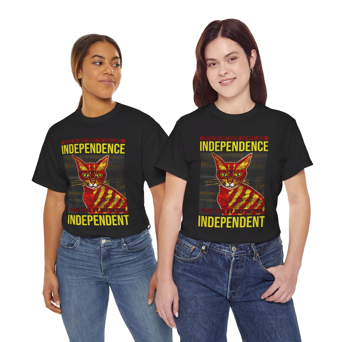 The Free Thinker T-Shirt: Cats do not need to declare independence Jack