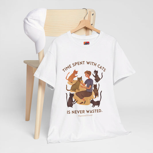 The Cat Lover T-Shirt: Purrfect Companionship"Time spent with cats... never wasted" Sigmund Freud